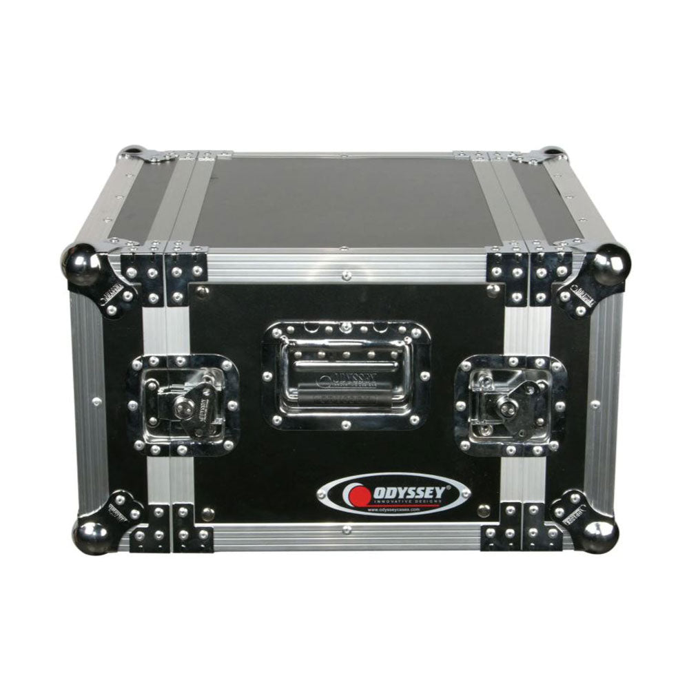 Odyssey FZER6 Adjustable 6U Pro Fight Zone Series Effects Rack Case with 6 Racks - VMInnovations