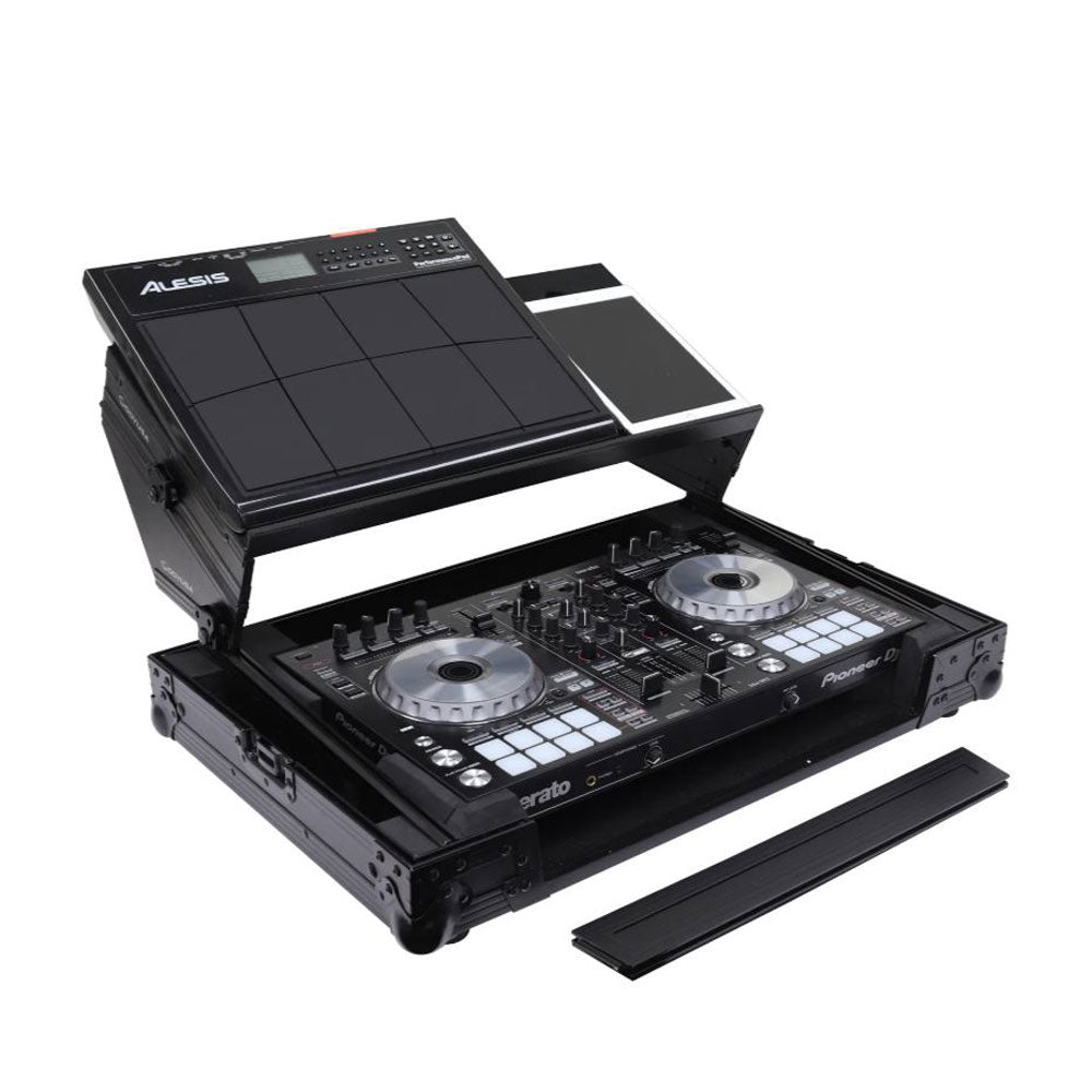 Odyssey Pioneer DDJ-SR / DDJ-SR2 Flight Case with Angle Glide Platform, Black - VMInnovations