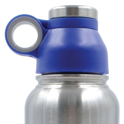 Brentwood GEOJUG 32 Ounce Stainless Steel Vacuum Insulated Water Bottle, Blue