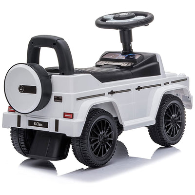 Best Ride On Car Kids Toddler Mercedes G-Wagon Push Car, White (Open Box)