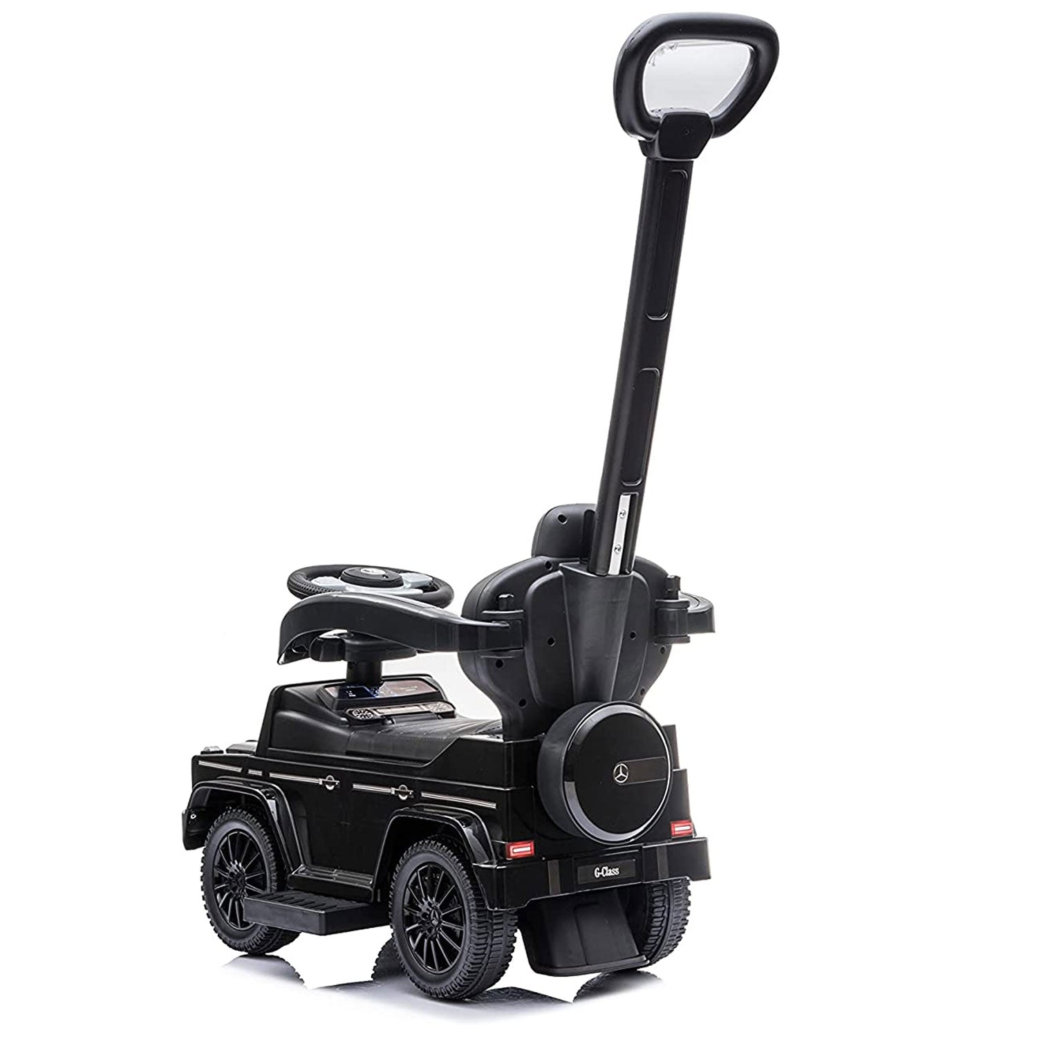 Best Ride On Cars Kids Stroller Mercedes G-Wagon Push Car, Black (Open Box) - VMInnovations