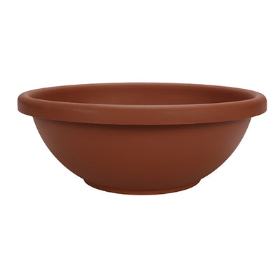 GAB18000E35 18" Resin Garden Bowl Planter Pot, Terra Cotta Clay (Open Box)