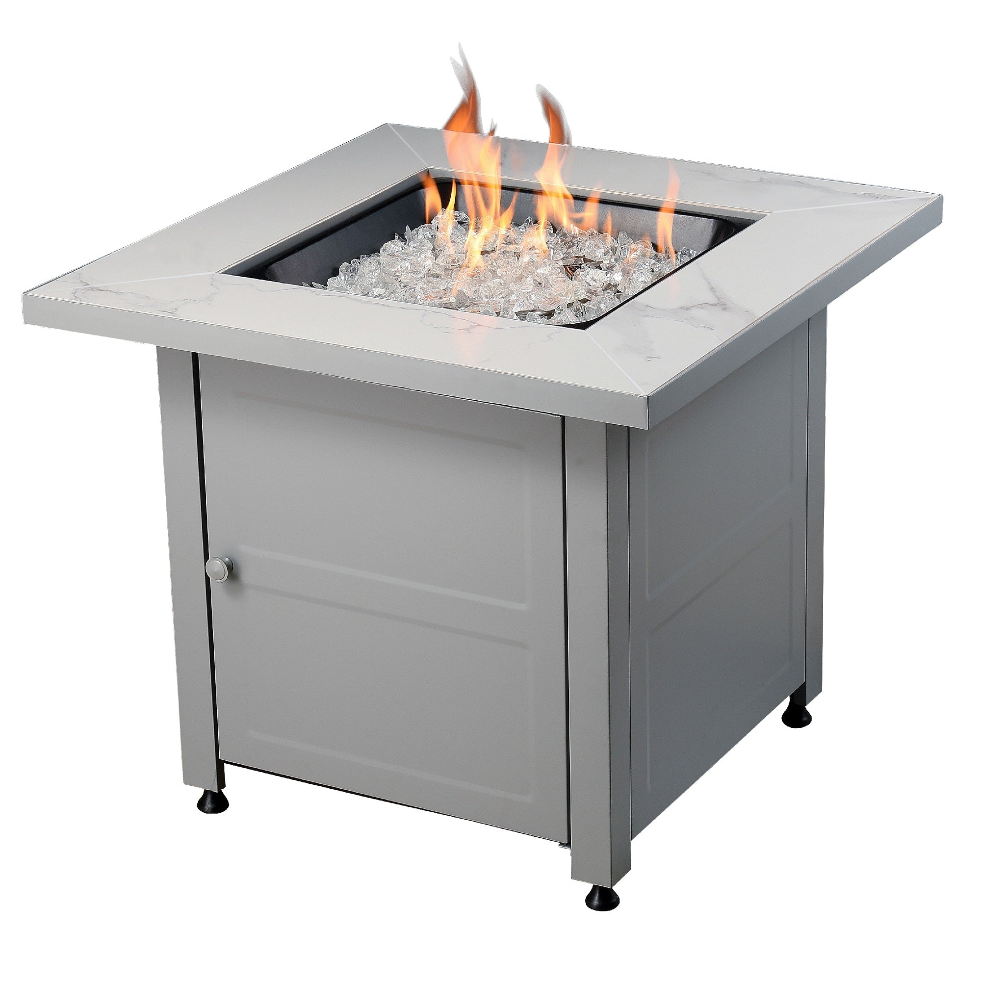 Endless Summer All Weather Outdoor Fire Pit with Faux Marble Finish (For Parts)