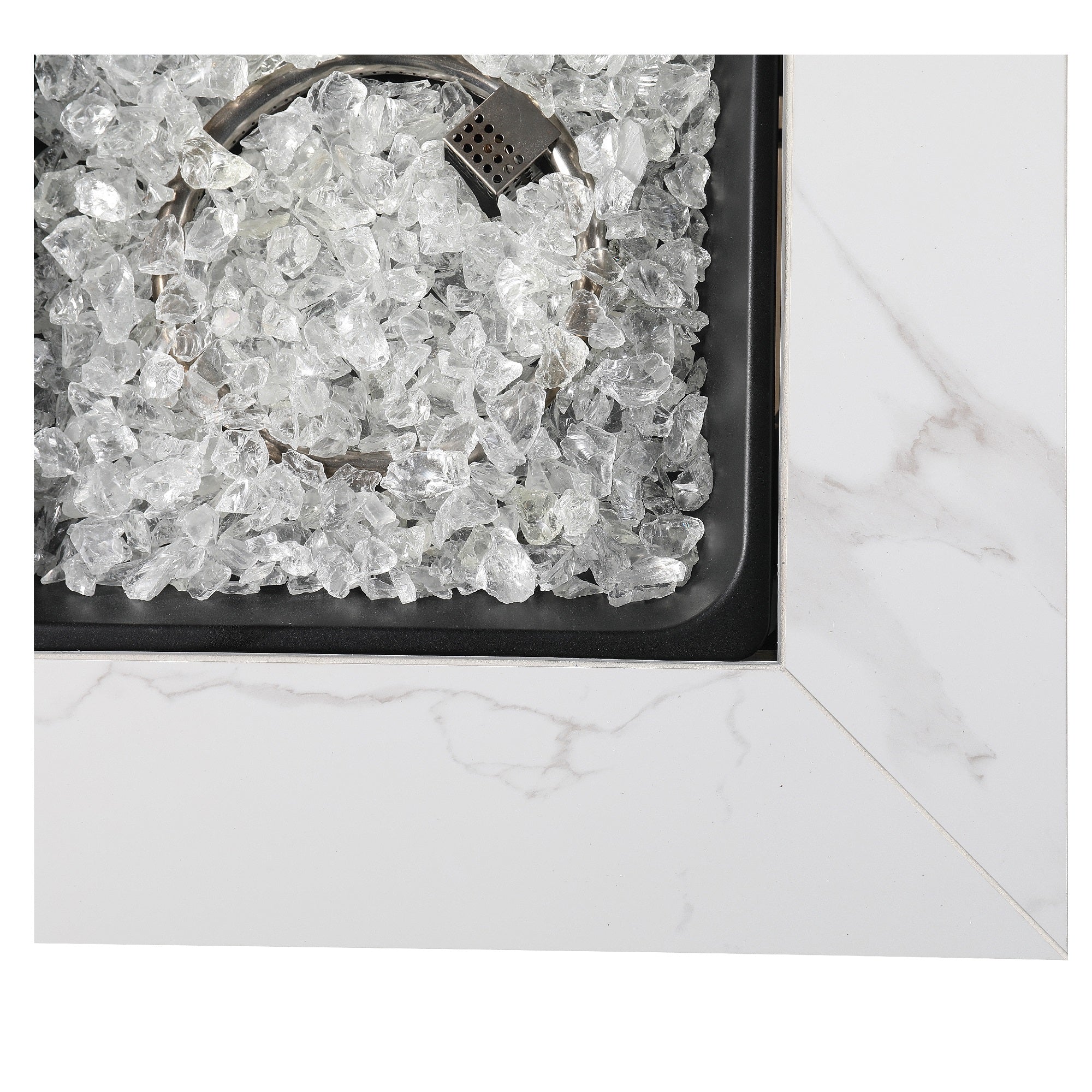 Endless Summer All Weather Outdoor Fire Pit with Faux Marble Finish (For Parts)