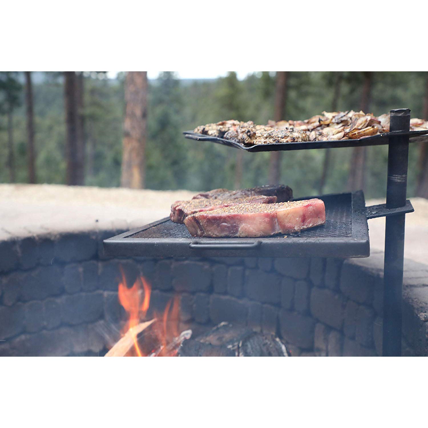 GameMaker Gravity Combo Open Fire Outdoor Camping Grill and Griddle (Used)