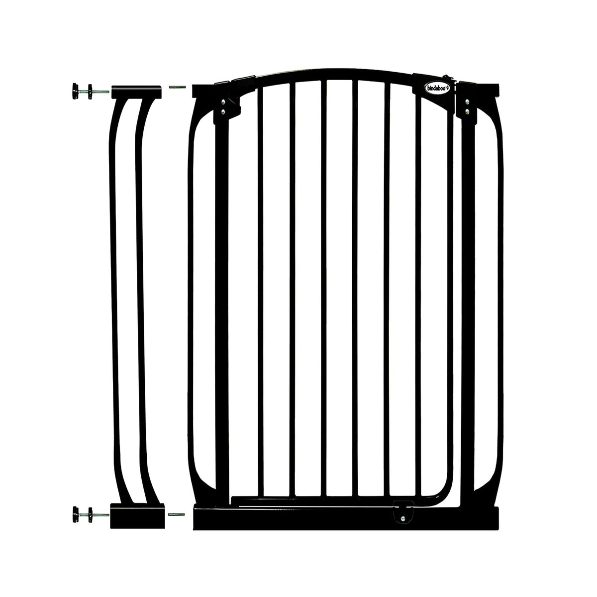 Bindaboo B1126 Baby Pet Safety Gate 3.5 Inch Gate Extension, Black, Set of 1 - VMInnovations