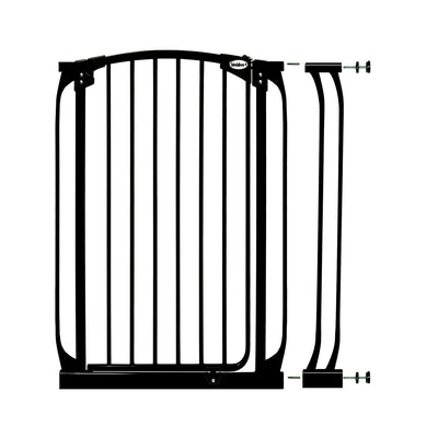 Bindaboo Baby Pet Safety Gate 3.5 Inch Gate Extension, Black Set of 1 (Open Box)
