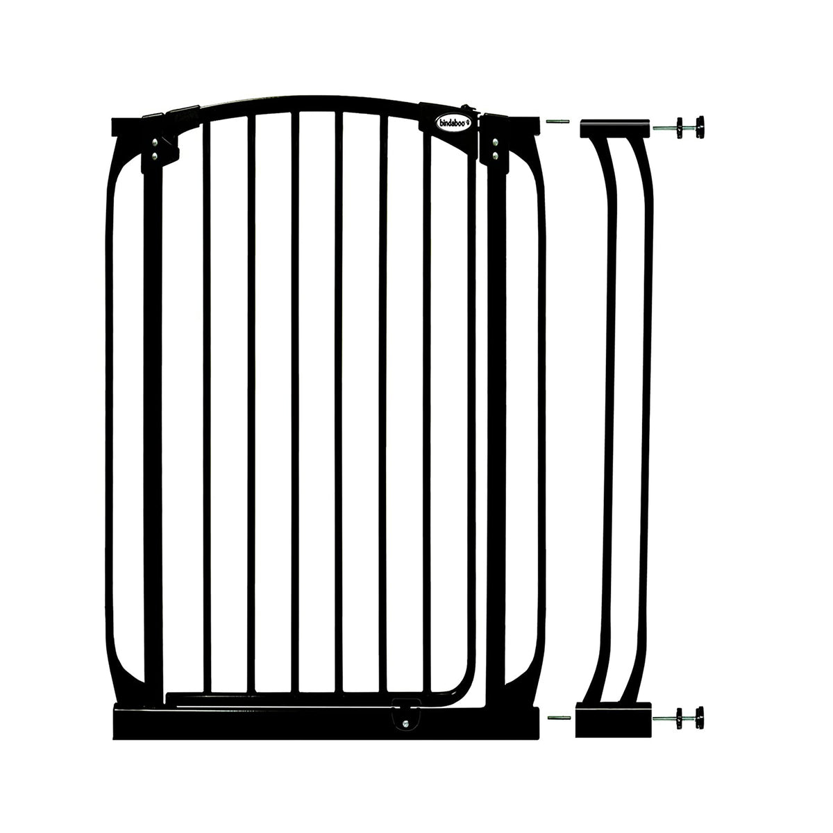 Bindaboo B1126 Baby Pet Safety Gate 3.5 Inch Gate Extension, Black, Set of 1 - VMInnovations