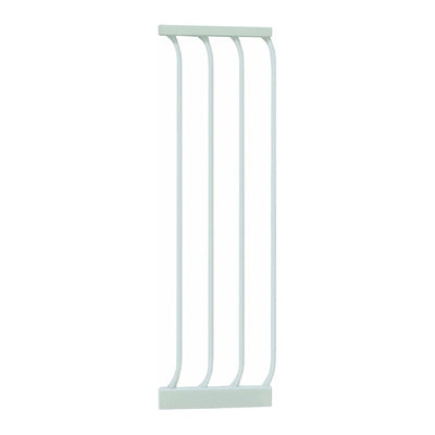 Bindaboo B1109 Pet Safety Gate 10.5 Inch Steel Gate Extension, White, Set of 1