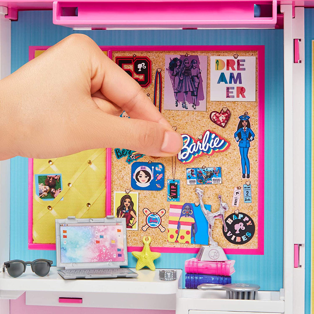 Barbie Dream Closet Fashion Wardrobe with Barbie Doll and Clothes, Pink (Used) - VMInnovations