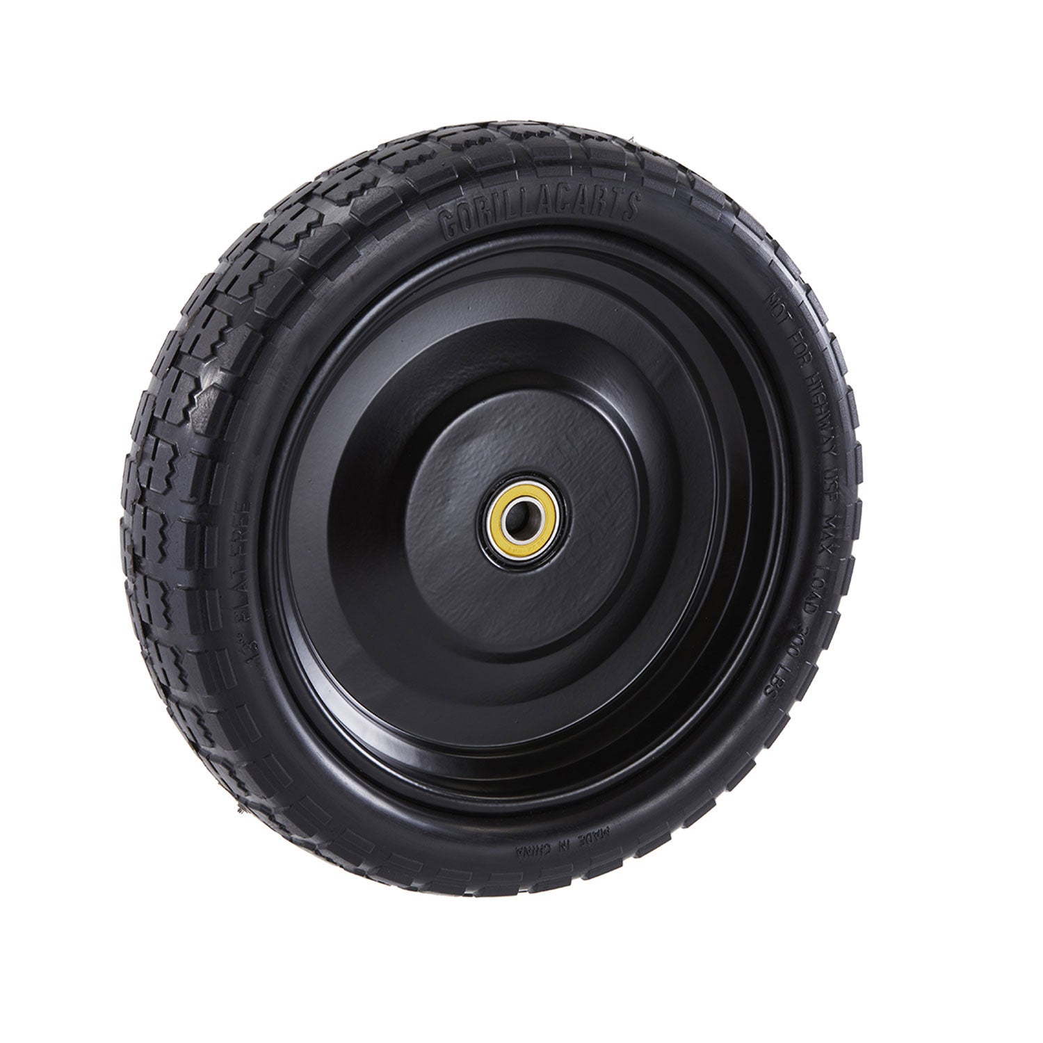 Gorilla Carts GCT-13NF 13 Inch No Flat Replacement Tire for Utility Cart, 4 Pack - VMInnovations