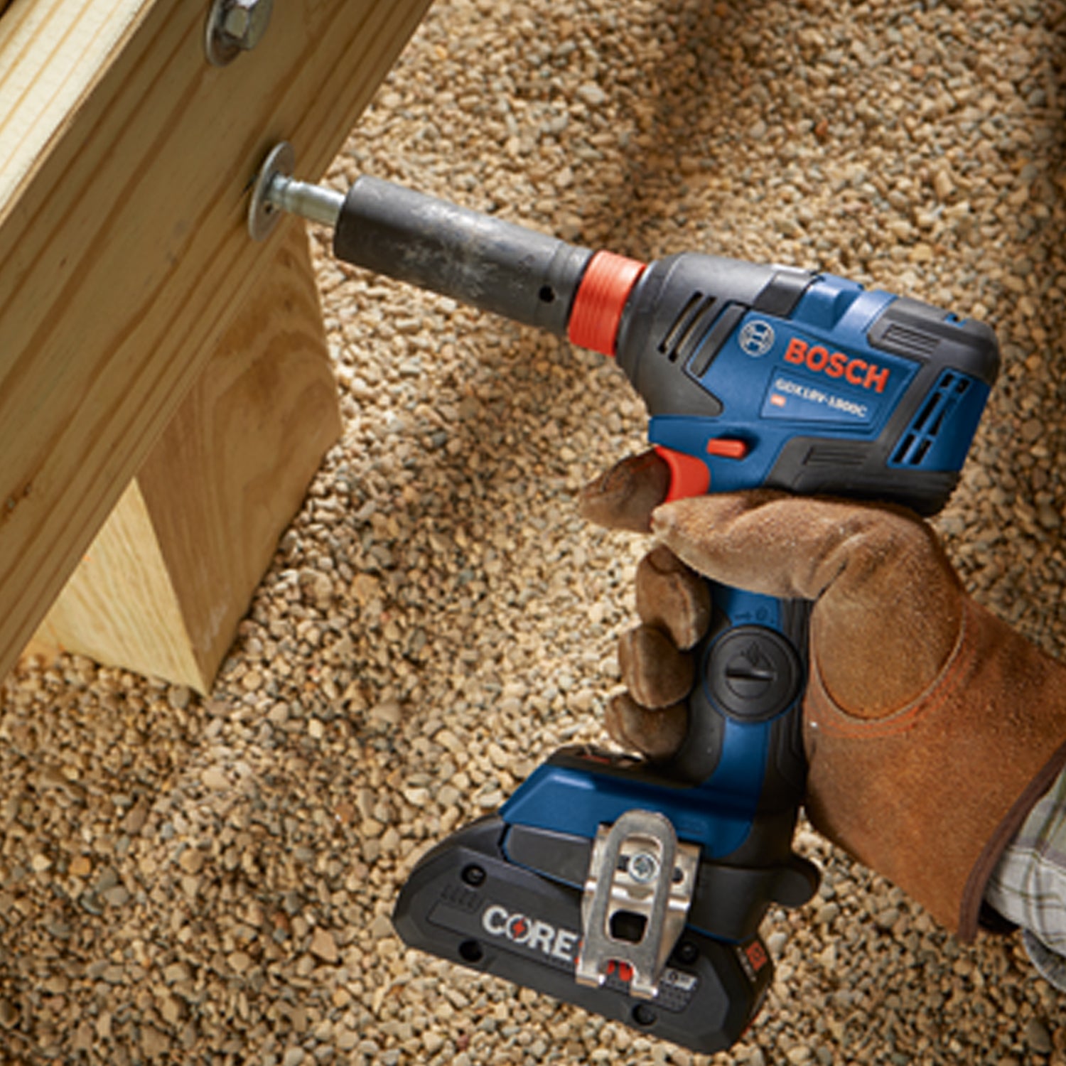 Bosch 2 in 1 Impact Driver Wrench w/ Rechargeable Battery, Bag (Open Box)