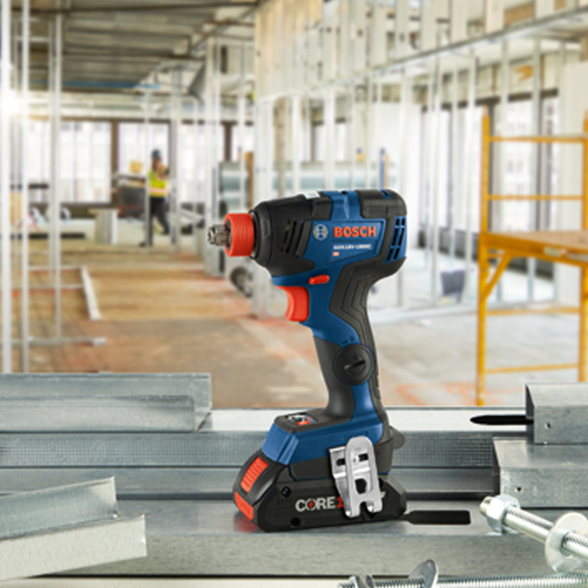 Bosch 2 in 1 Impact Driver Wrench w/ Rechargeable Battery, Bag (Open Box)