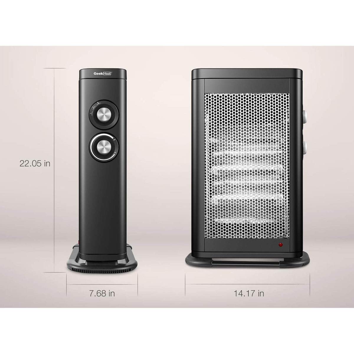 Geek Heat HQ28-15M 2 in 1 Electric Portable Space Heater (Certified Refurbished)