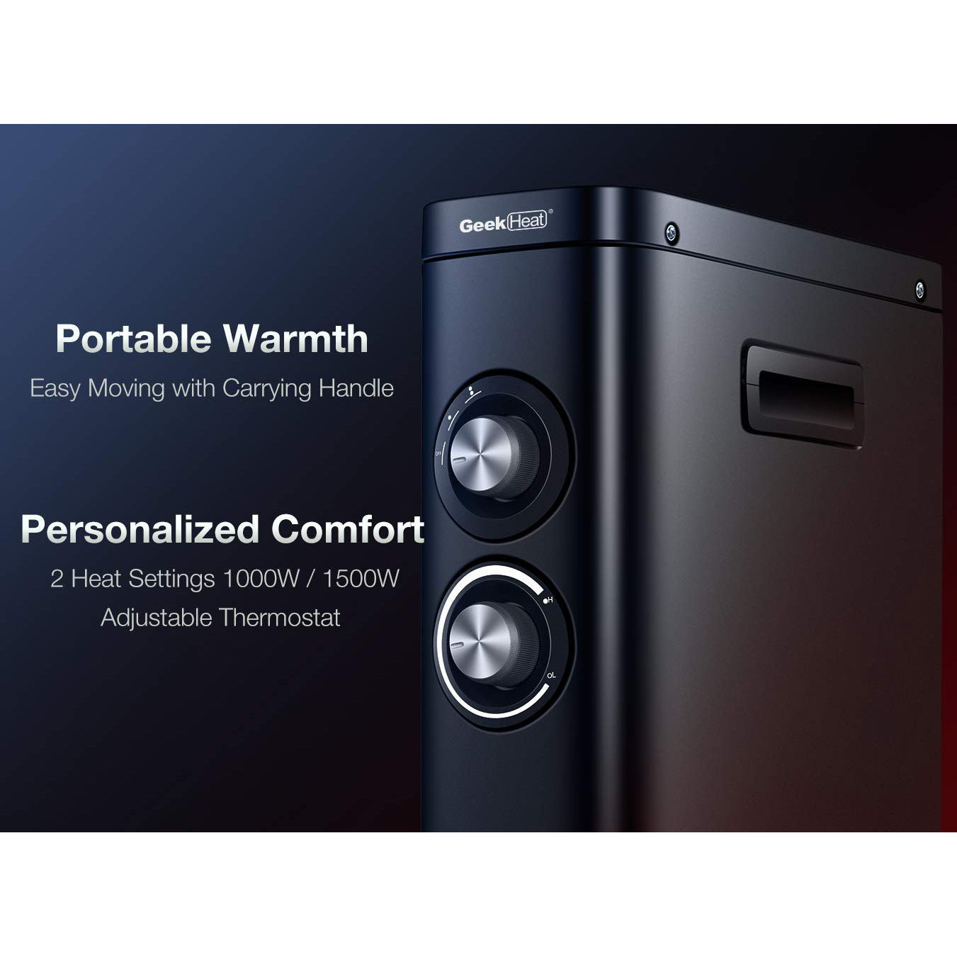 Geek Heat 2 in 1 Infrared & Convection Electric Space Heater (For Parts) - VMInnovations