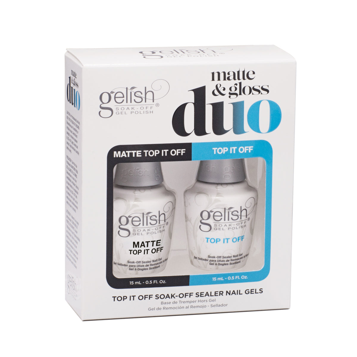 Gelish 330 Medium Coffin Stiletto Nail Kit w/ Polish Sealer and Reds of the Year