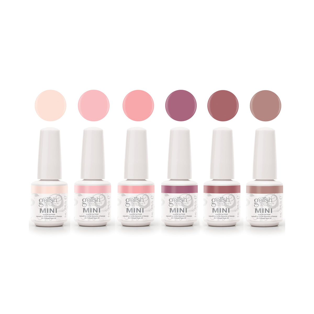 Gelish Mini Editor's Picks 9 mL Soak Off Gel Polish Set, 6 Color Pack (Open Box)