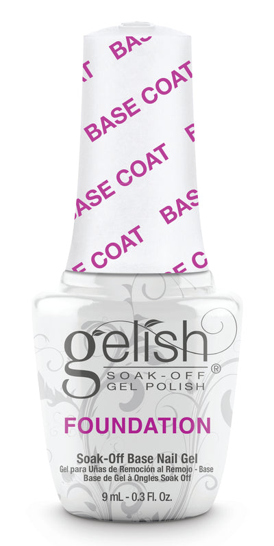 Gelish 9mL Soak Off Gel Nail Polish 6 Color Set Bundle w/ Trio Essentials Kit