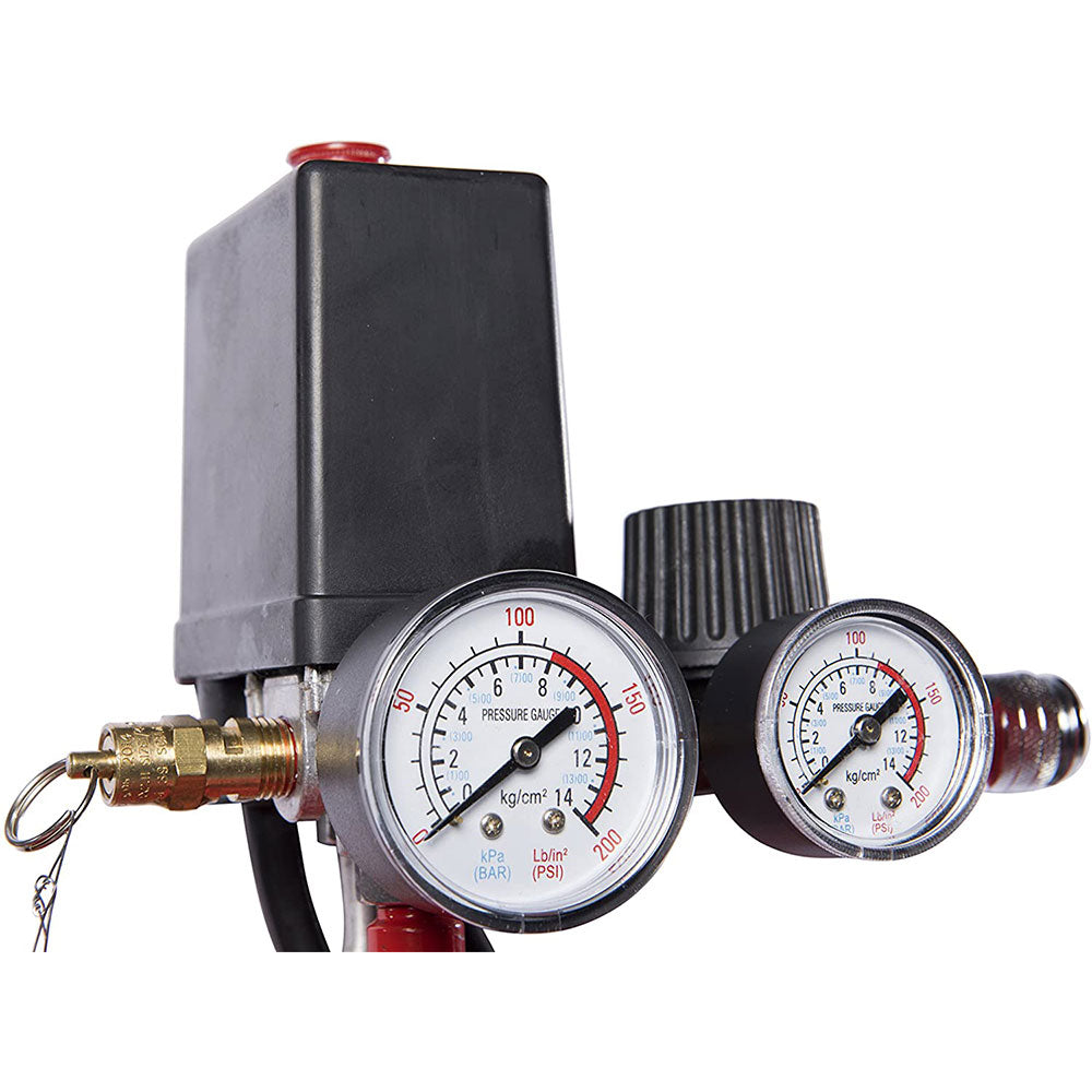 General International AC1104 11 Gallon Electric Air Compressor with Dual Gauges