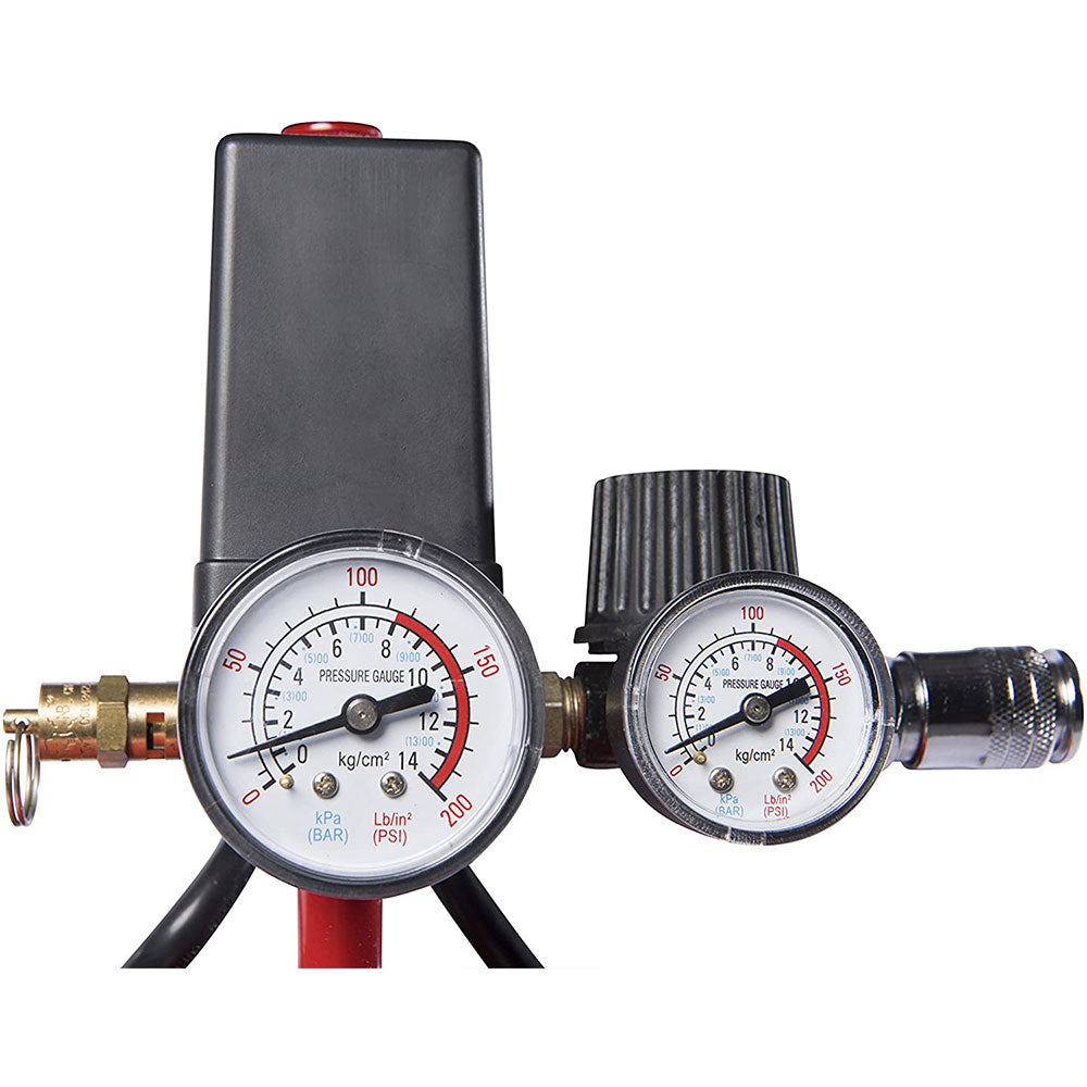 General International AC1104 11 Gallon Electric Air Compressor with Dual Gauges