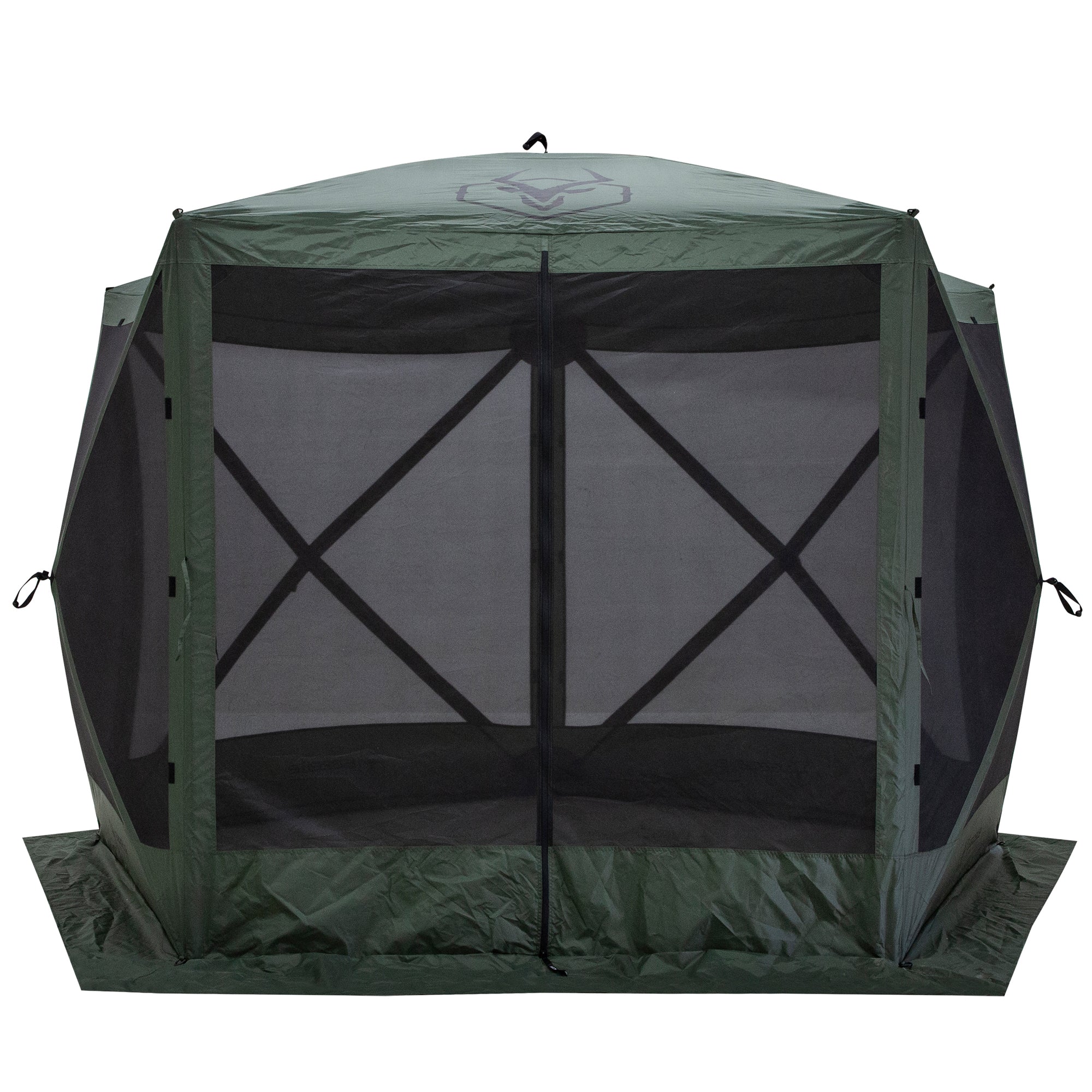 Gazelle 4 Person 5 Sided Portable Pop Up Gazebo Screened Tent (Open Box) - VMInnovations