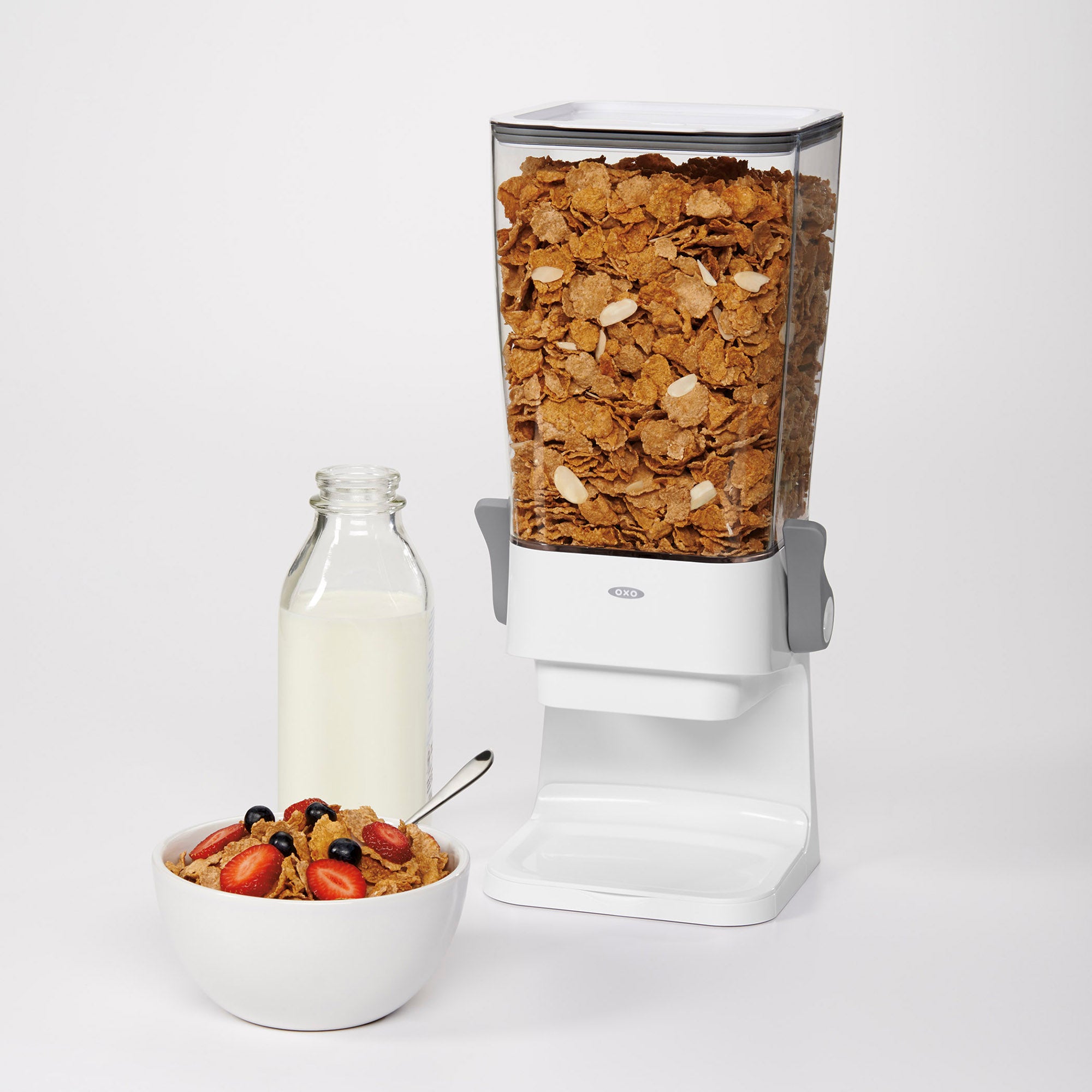 OXO Good Grips Kitchen Countertop Snack Cereal Dispenser Canister, 5.5 Quart