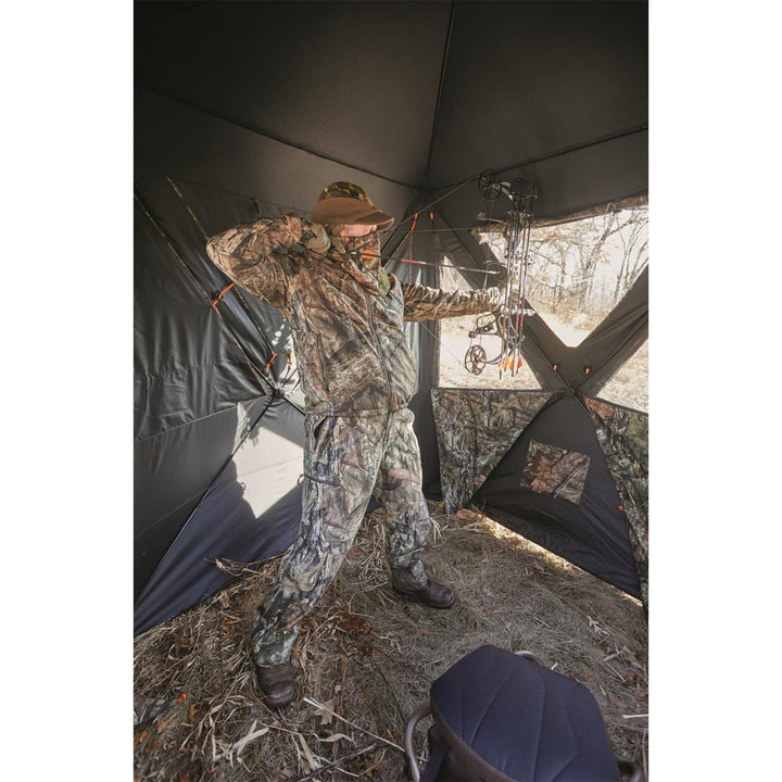 Guide Gear GGFXLSCB Flare XL Tall Ground Hunting Blind, Mossy Oak Camouflage - VMInnovations