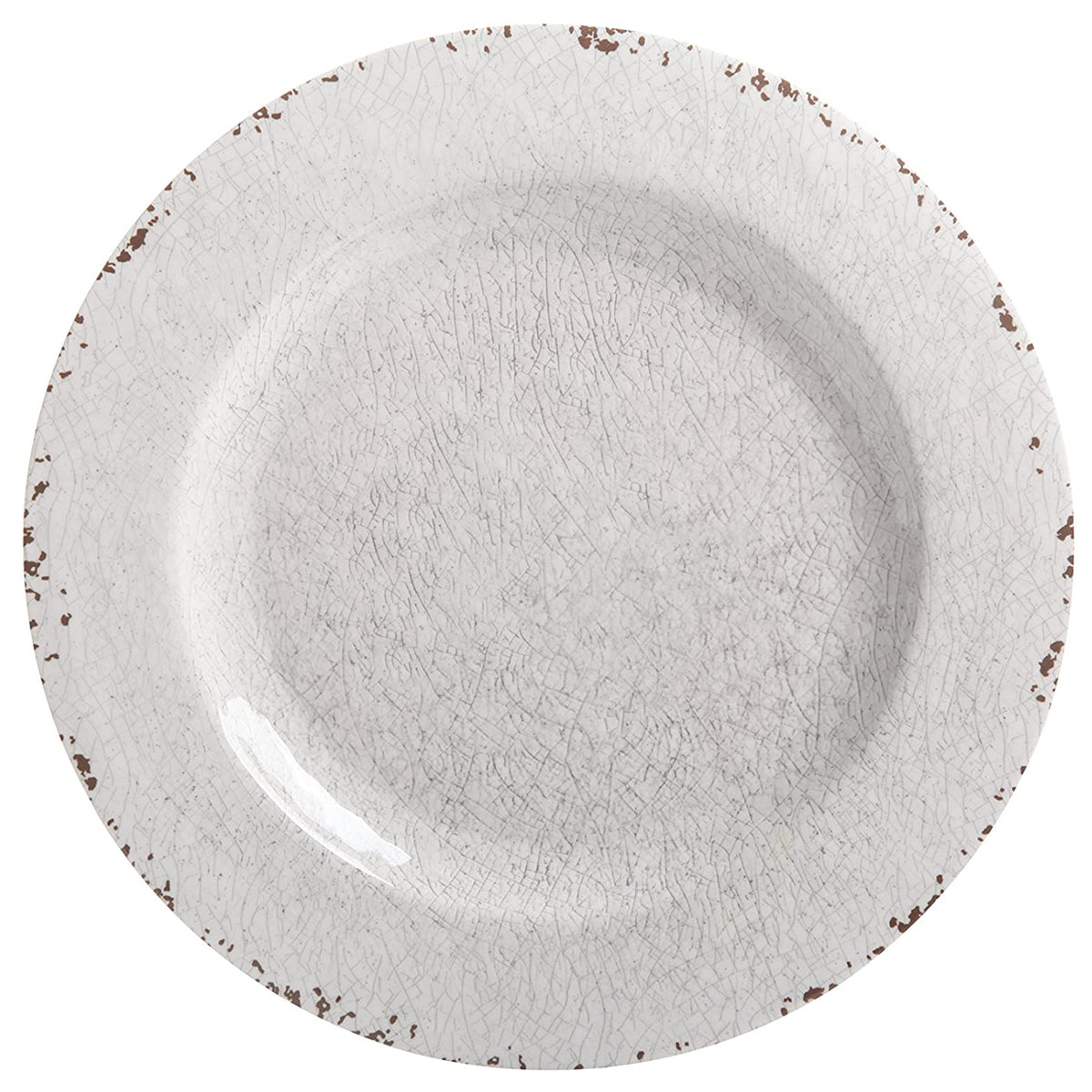 Gibson Studio California Mauna 12 Piece Melamine Dinnerware Set, Ice (4 Pack)