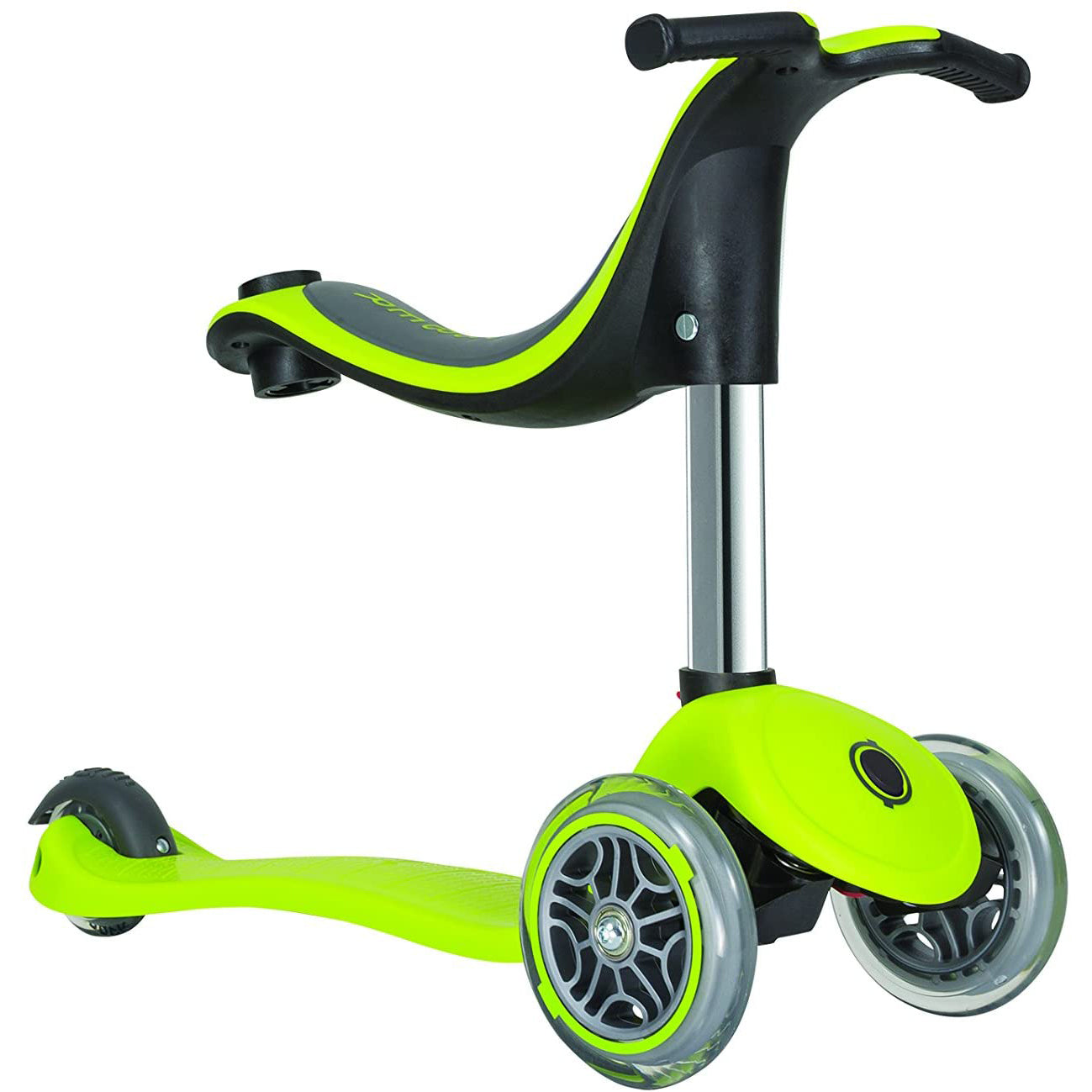 Globber Go Up Kid Versatile 3 Wheel Riding/Kick Scooter, Lime Green (Open Box)