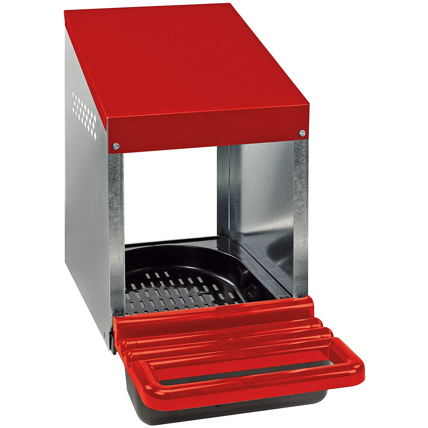 Little Giant Galvanized Steel Chicken & Poultry Nesting Box For Eggs, Single Pen - VMInnovations