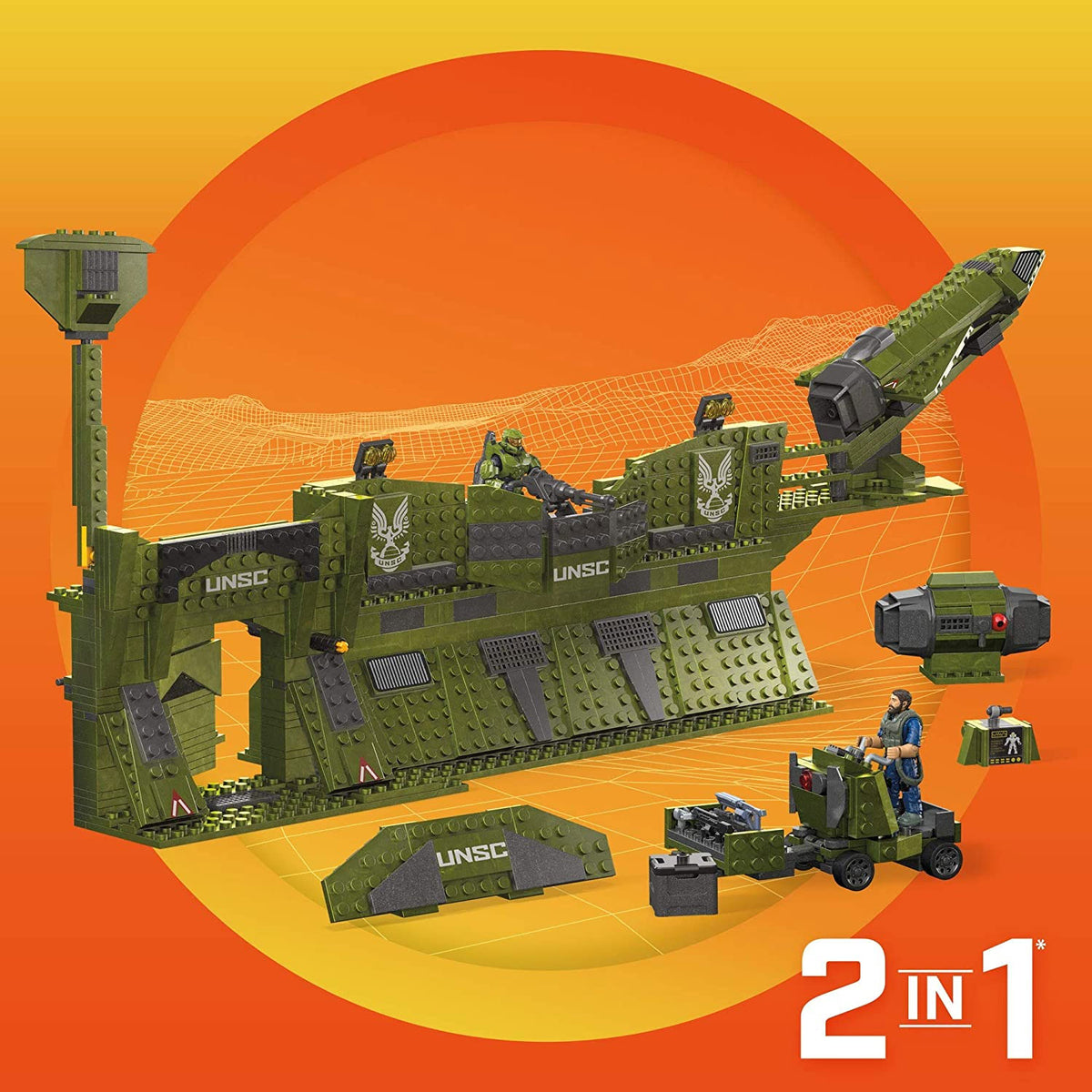 Mega Construx HALO Infinite Pelican Building Block Toy Ages 10 & Up (Open Box)