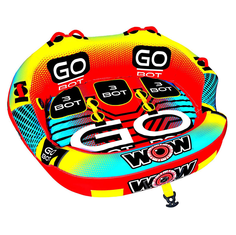 WOW Watersports 3-Person Go Towable Extreme Secure Inflatable Water Tube (Used)