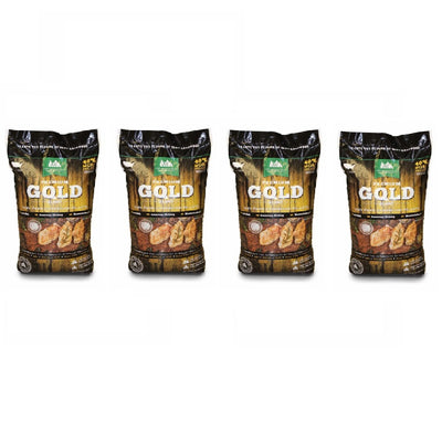 Green Mountain Premium Gold Blend Hardwood Grilling Cooking Pellets (4 Pack)