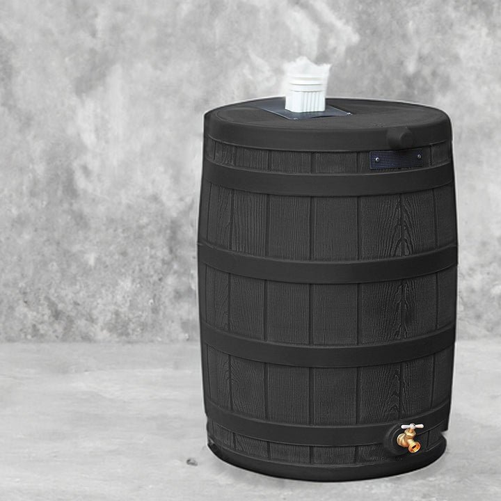 Good Ideas Rain Wizard 50 Gallon Plastic Rain Barrel Water Collector (2 Pack) - VMInnovations