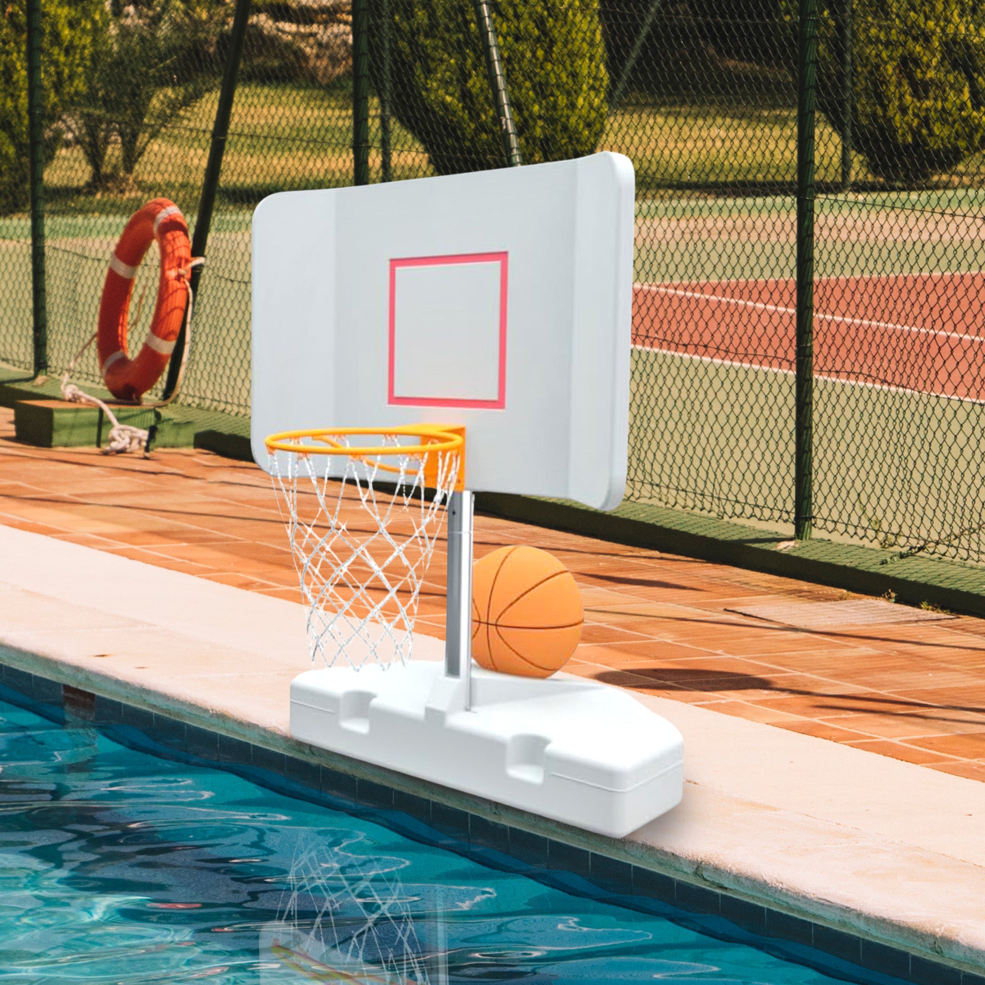 Good Ideas 15 Inch Pool Shot Wing It Pool Freestanding Basketball Hoop, (Used)