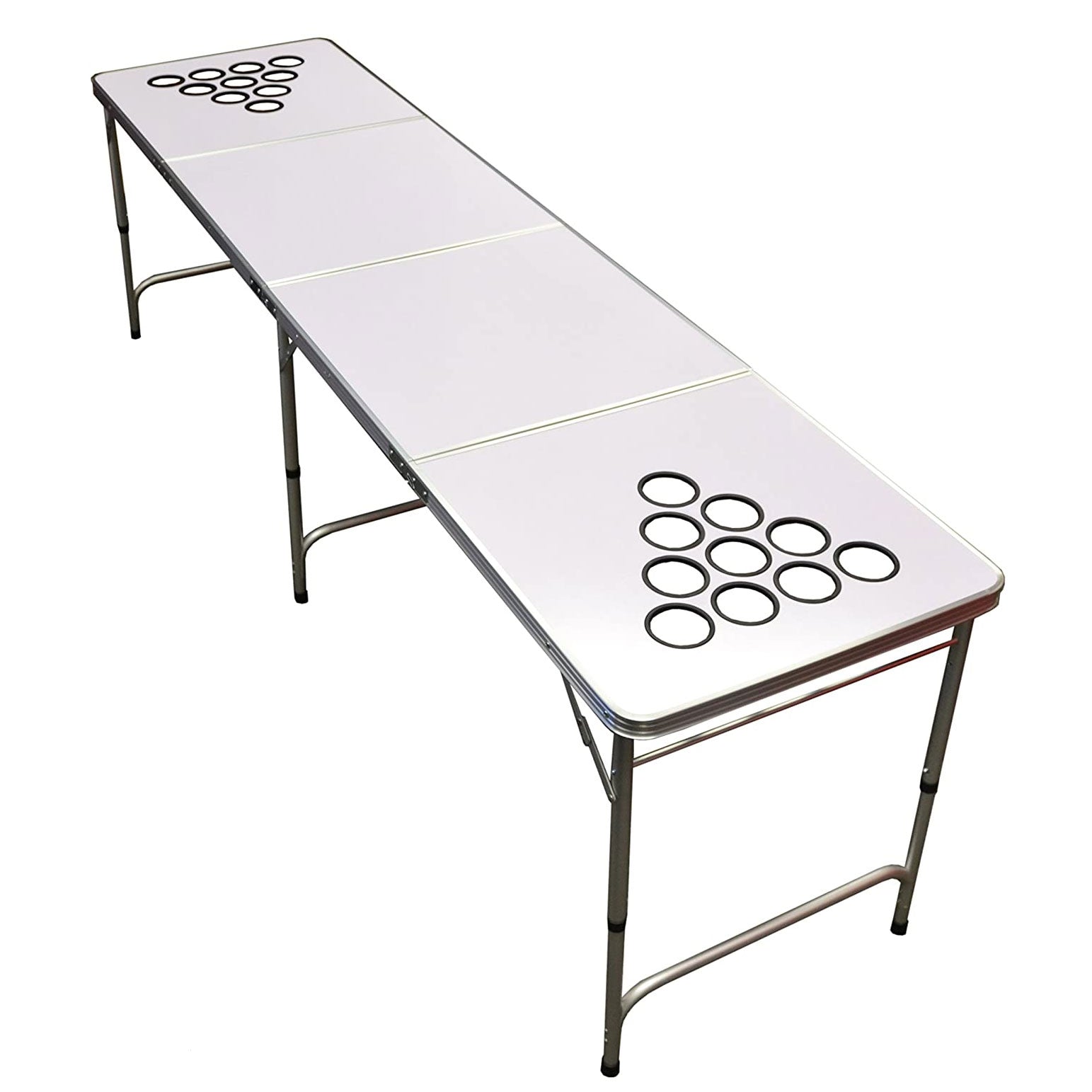 GoPong 8 Foot Folding Pong Tailgate Game Table with 6 Balls, Dry Erase(Open Box) - VMInnovations