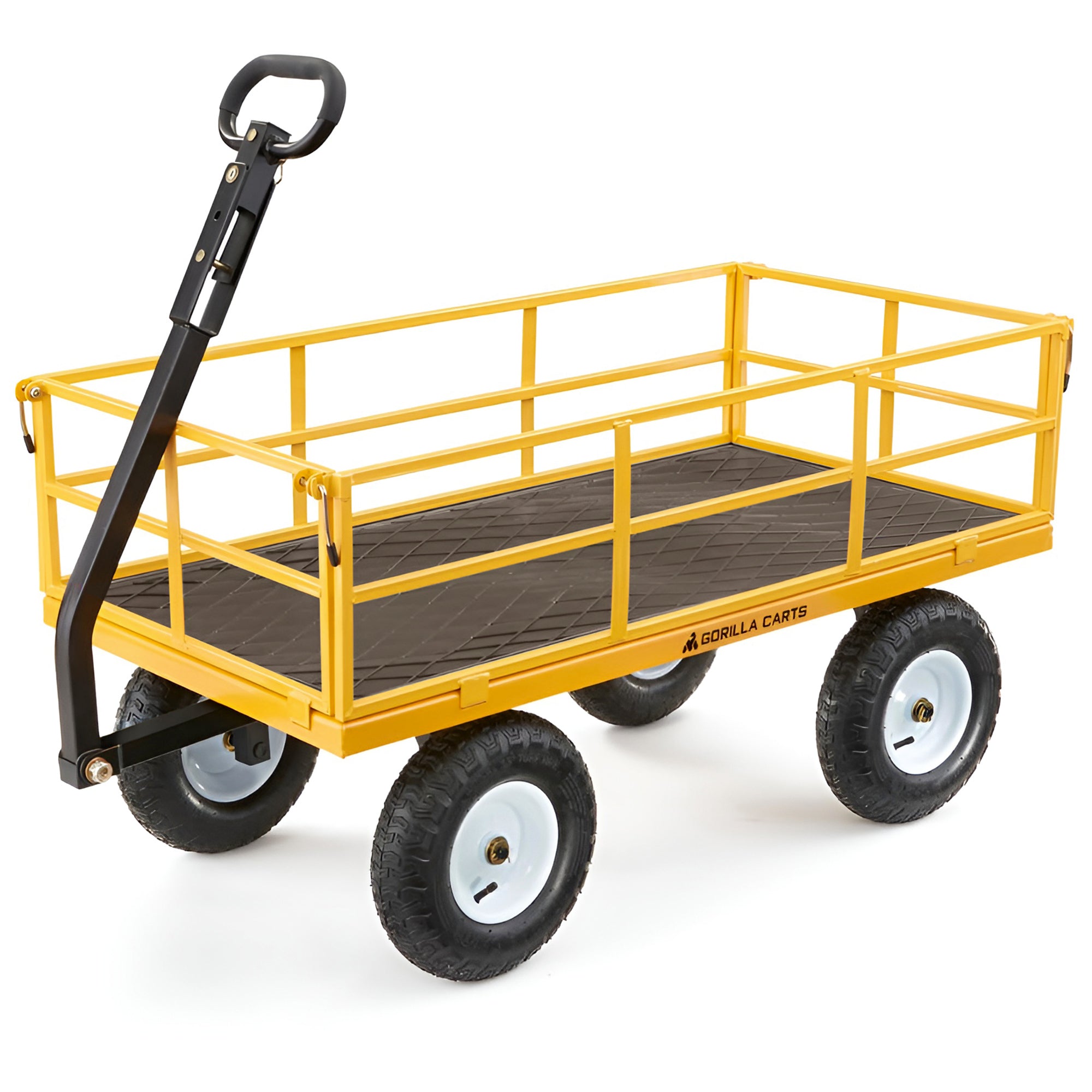 Gorilla Carts 1200 Pound Capacity Utility Wagon with Removable Sides (Open Box) - VMInnovations