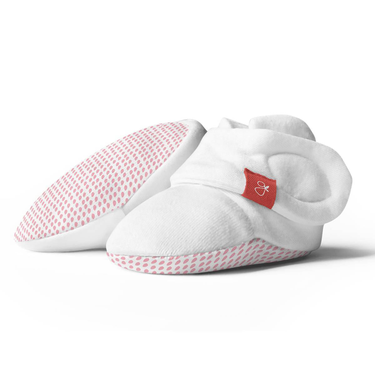 Goumikids Organic Stay On Baby Boots Infant Booties, 3-6M & 6-12M Pink (2 Pair) - VMInnovations
