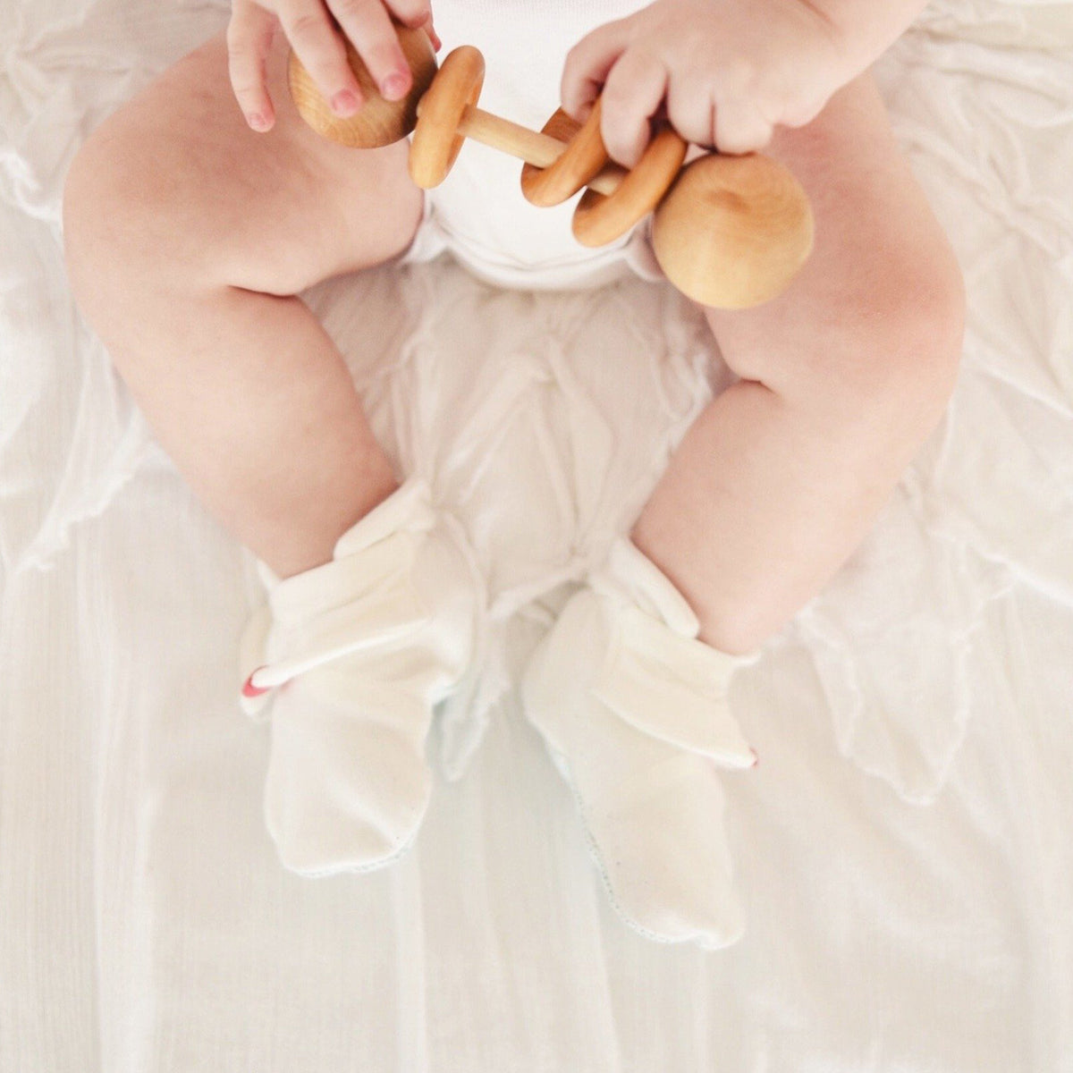 Goumikids Organic Stay On Baby Boots Infant Booties, 3-6M & 6-12M Pink (2 Pair) - VMInnovations