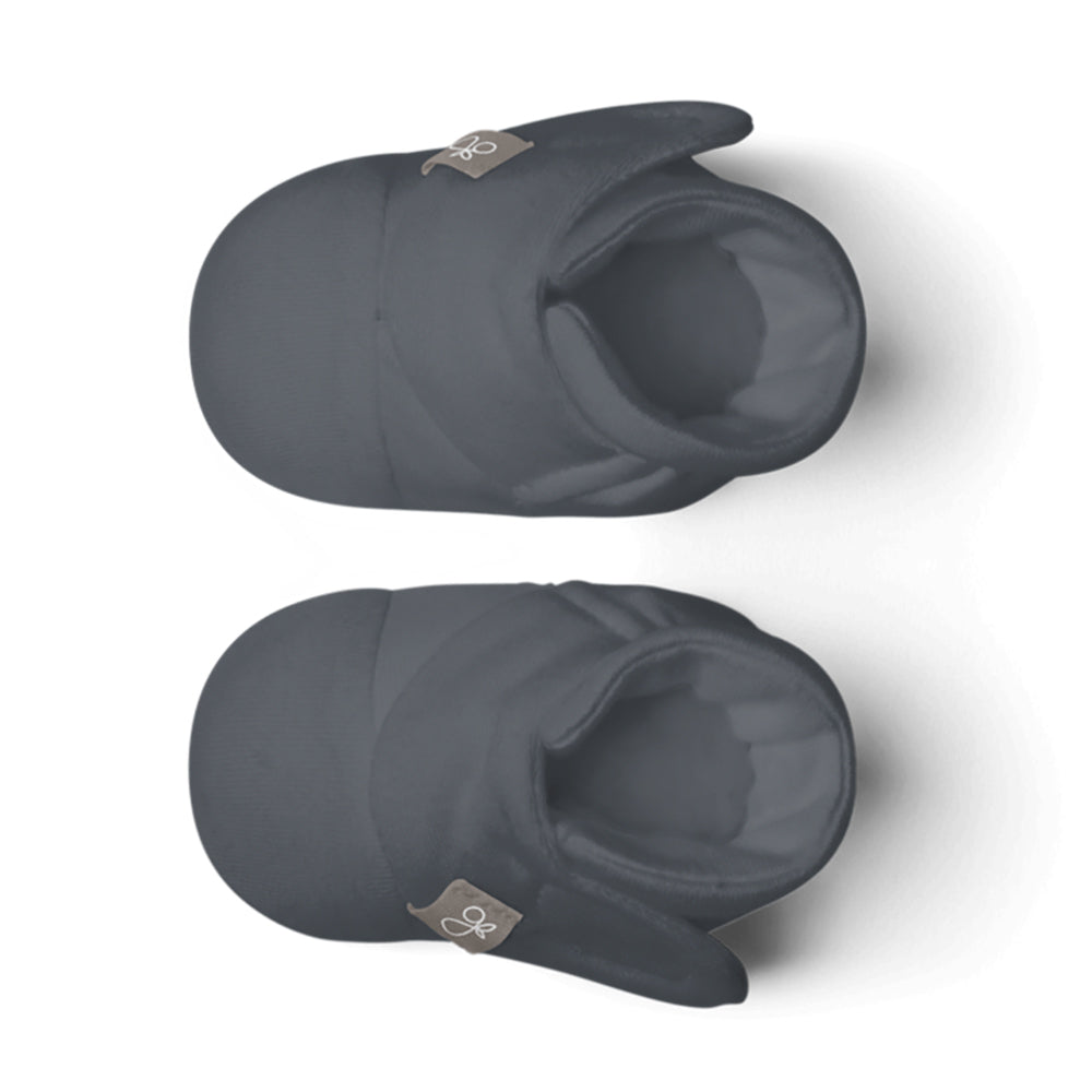 Goumikids Soft Organic Stay On Adjustable Baby Infant Booties, 3-6M Midnight - VMInnovations