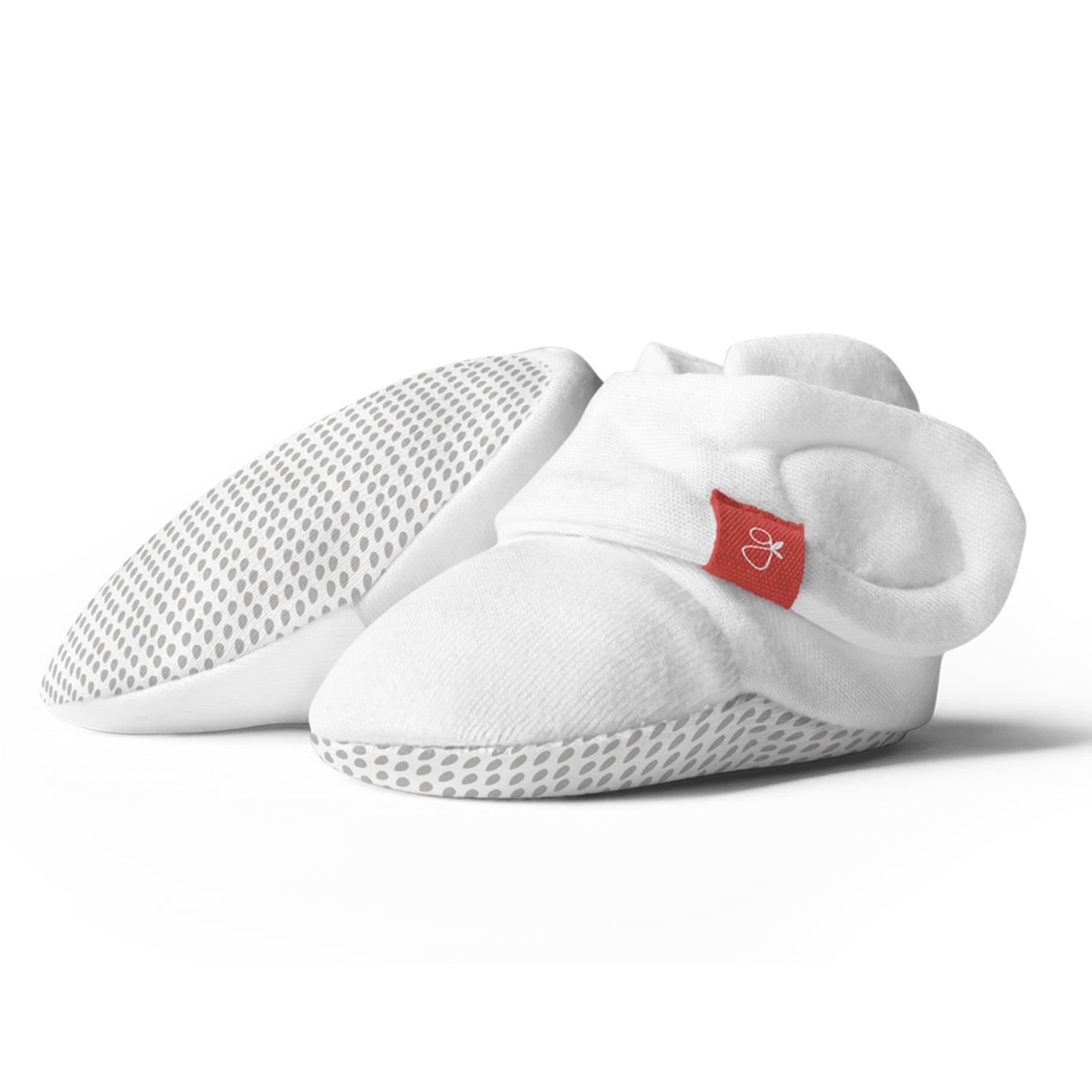 Goumikids Soft Organic Stay On Baby Boots Infant Booties Shoes, 0-3M Drop Gray - VMInnovations