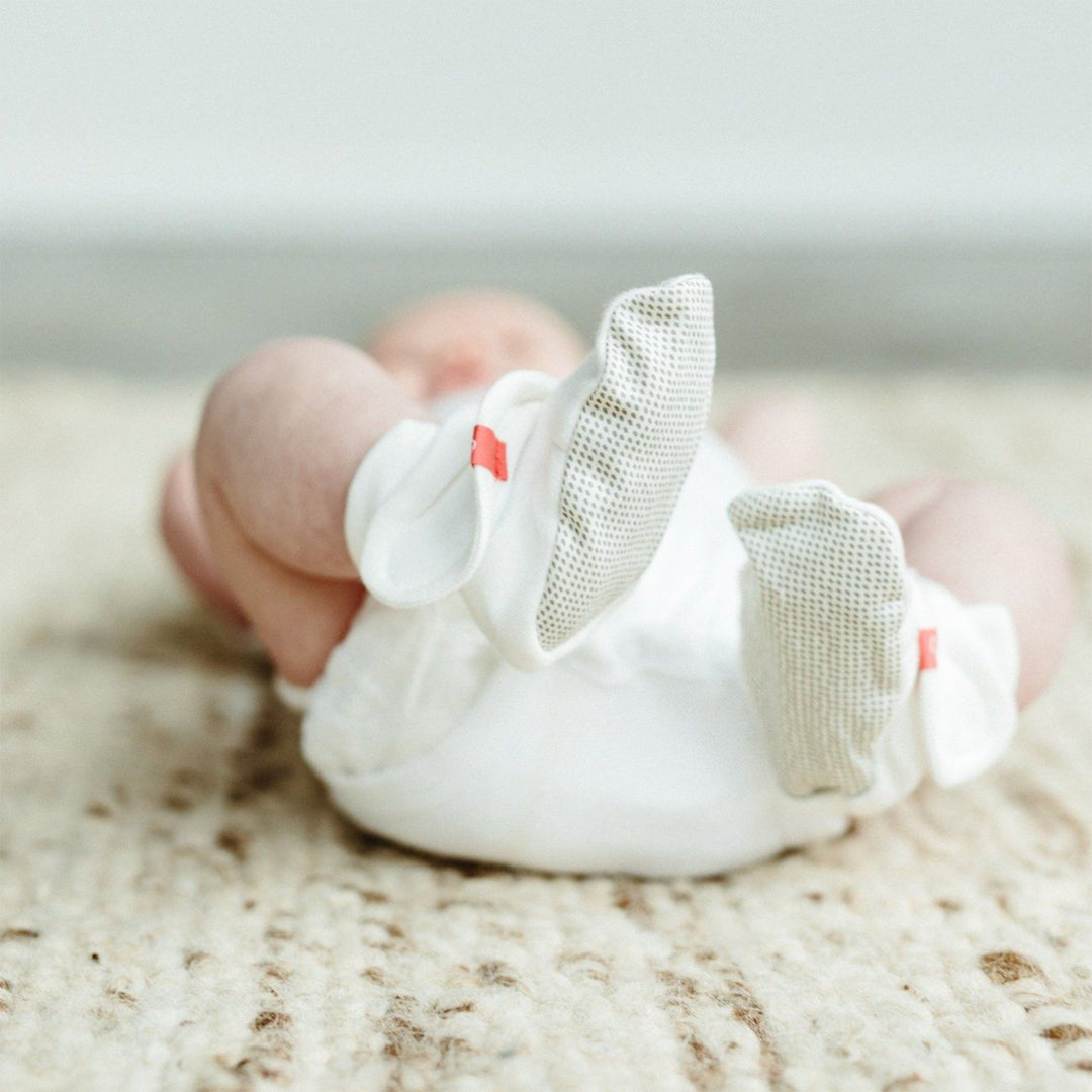 Goumikids Soft Organic Stay On Baby Boots Infant Booties Shoes, 0-3M Drop Gray - VMInnovations