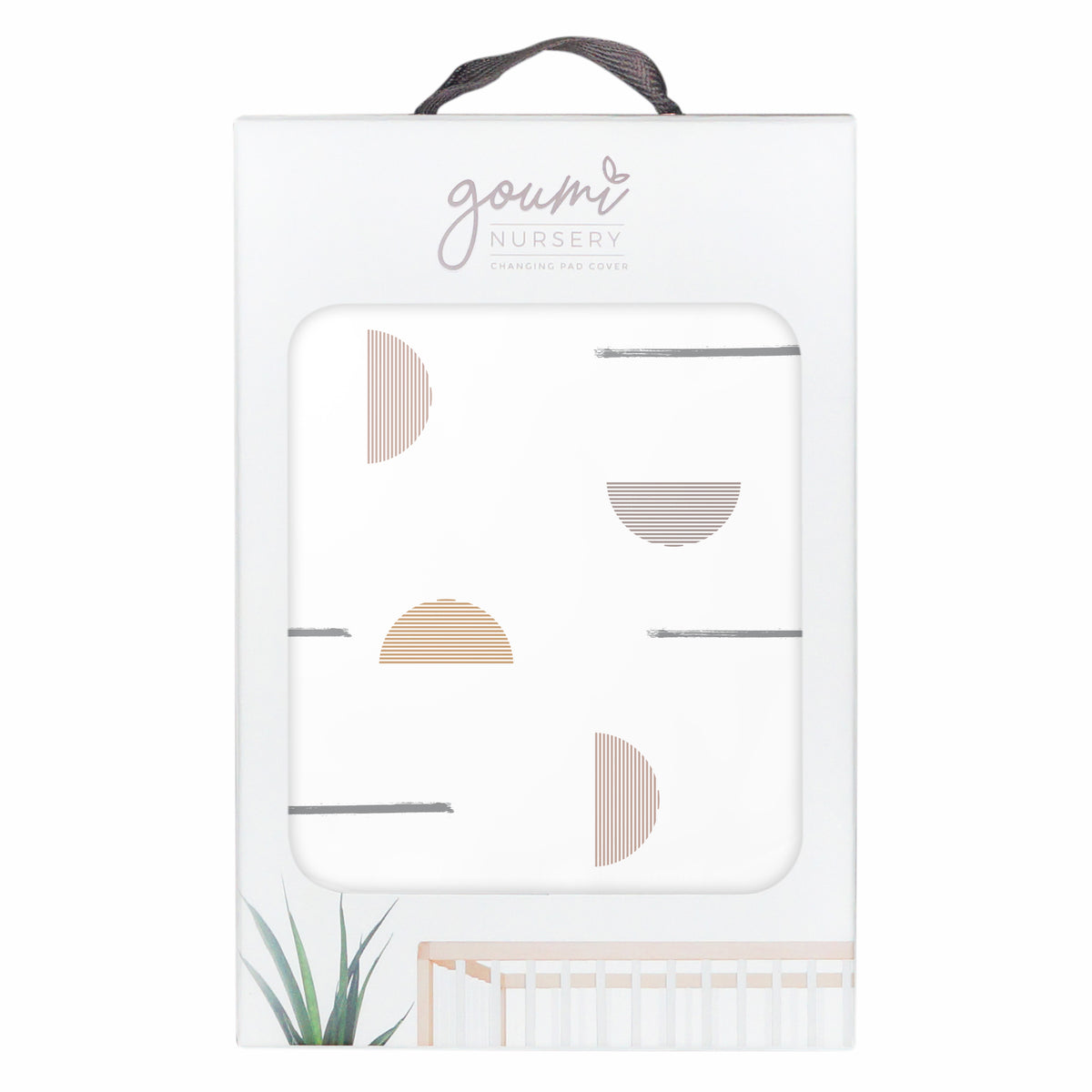 Goumikids Soft Organic Cotton Bamboo Baby Removable Changing Pad Cover, Geo Dash - VMInnovations