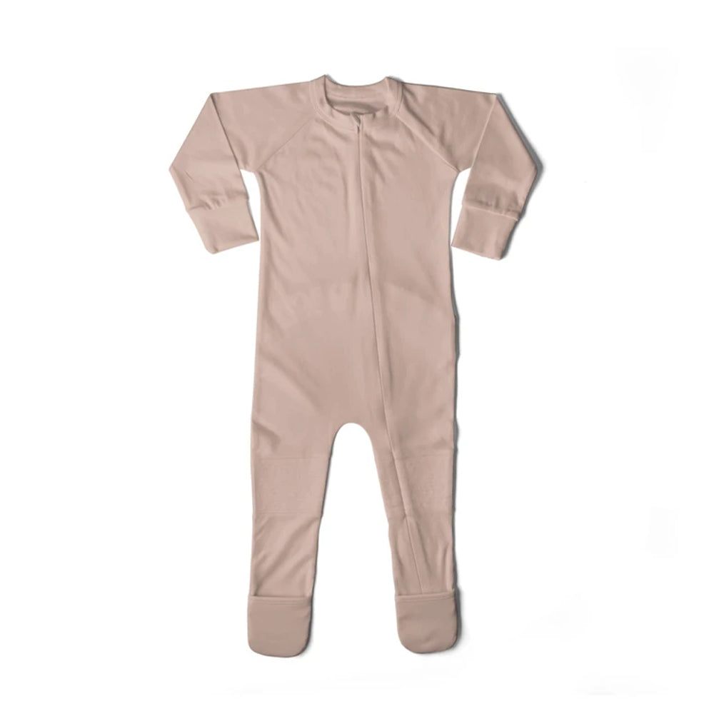 Goumikids Unisex Baby Footie Pajamas Organic Sock Sleeper Clothes, 9-12M Rose - VMInnovations