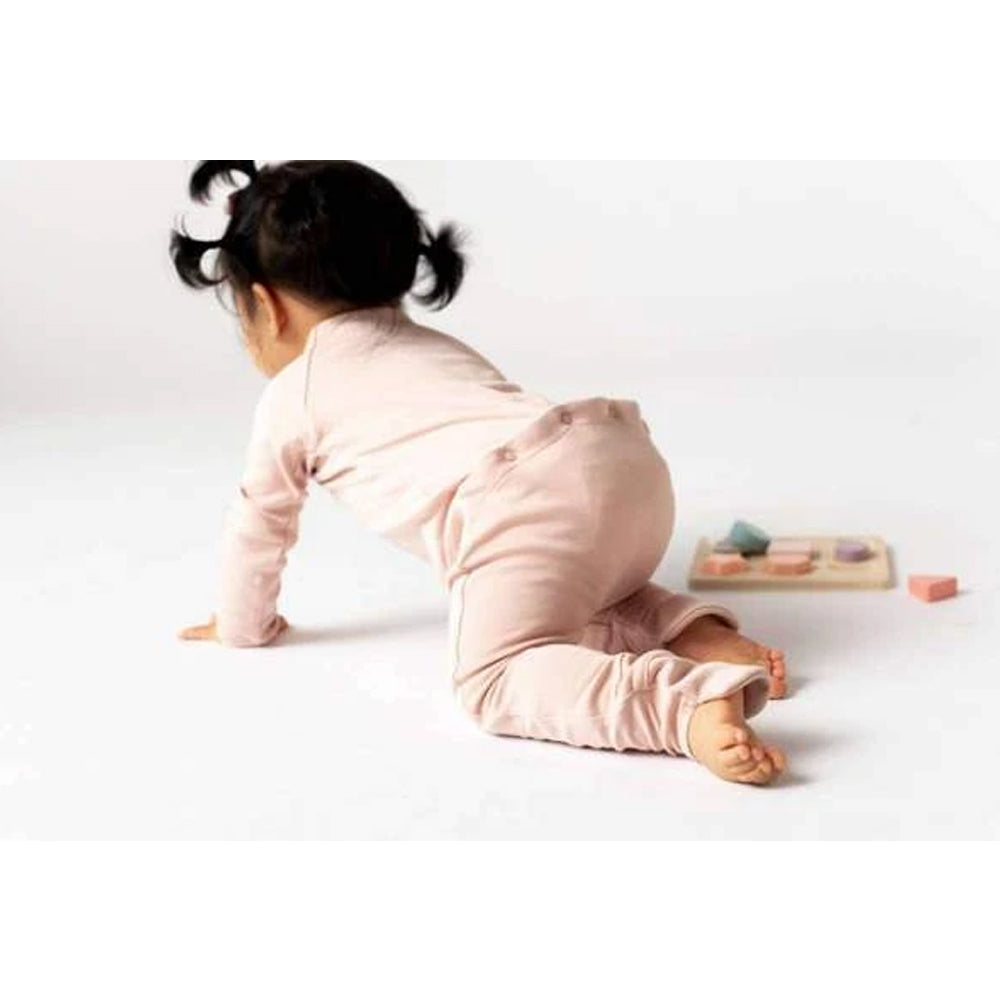 Goumikids Unisex Baby Footie Pajamas Organic Sock Sleeper Clothes, 9-12M Rose - VMInnovations