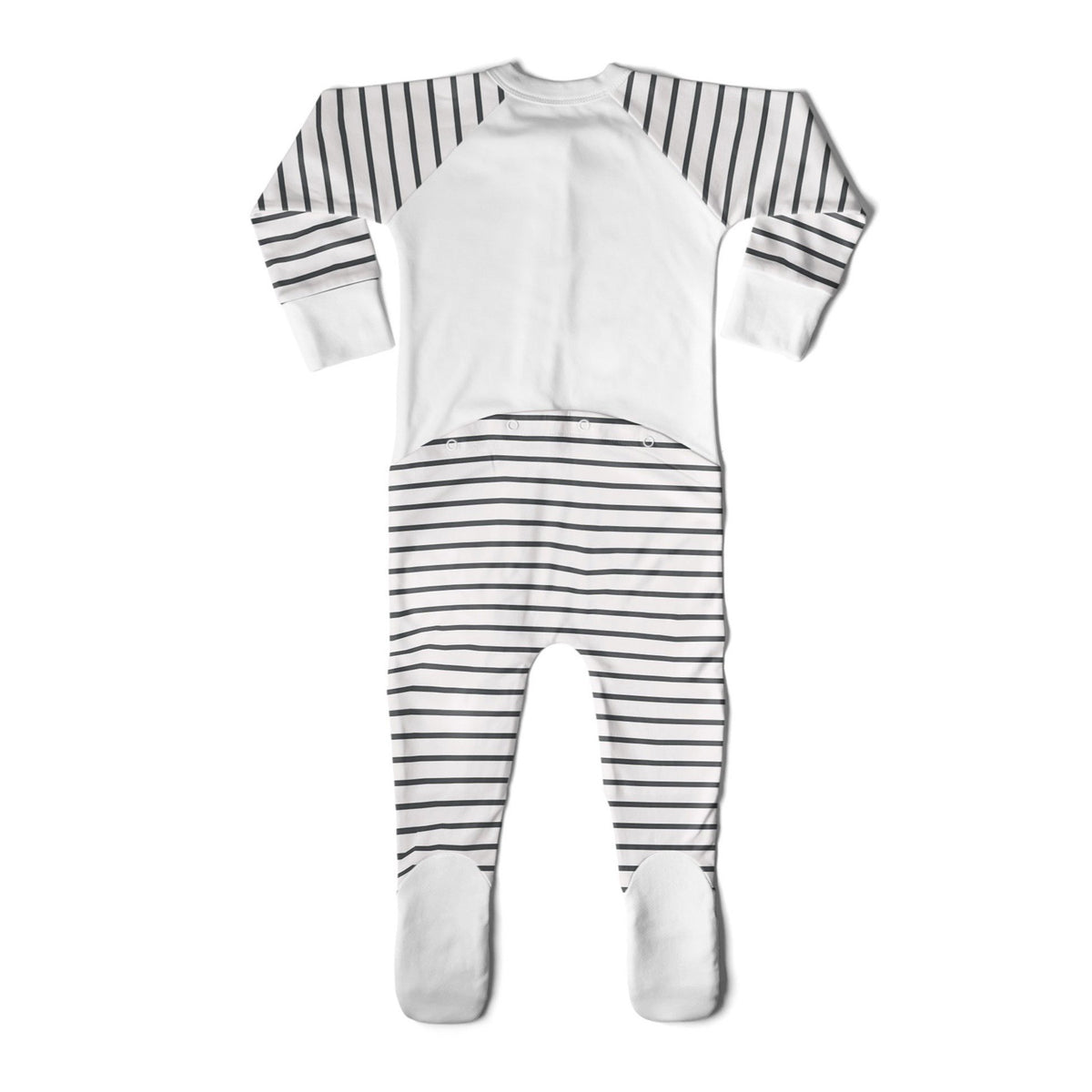 Goumikids Unisex Baby Footie Pajamas Organic Sock Sleeper Clothes, 2T Striped - VMInnovations