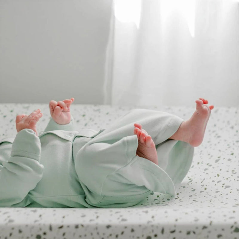 Goumikids Baby Sleeper Gown Organic Sleepsack Pajama Clothes, 0-3M Succulent