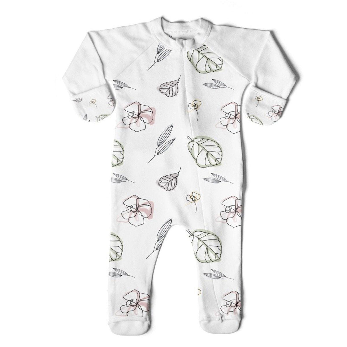 Goumikids Unisex Baby Footie Pajamas Sleep Clothes, 3-6M Multi Colored (7 Pair) - VMInnovations