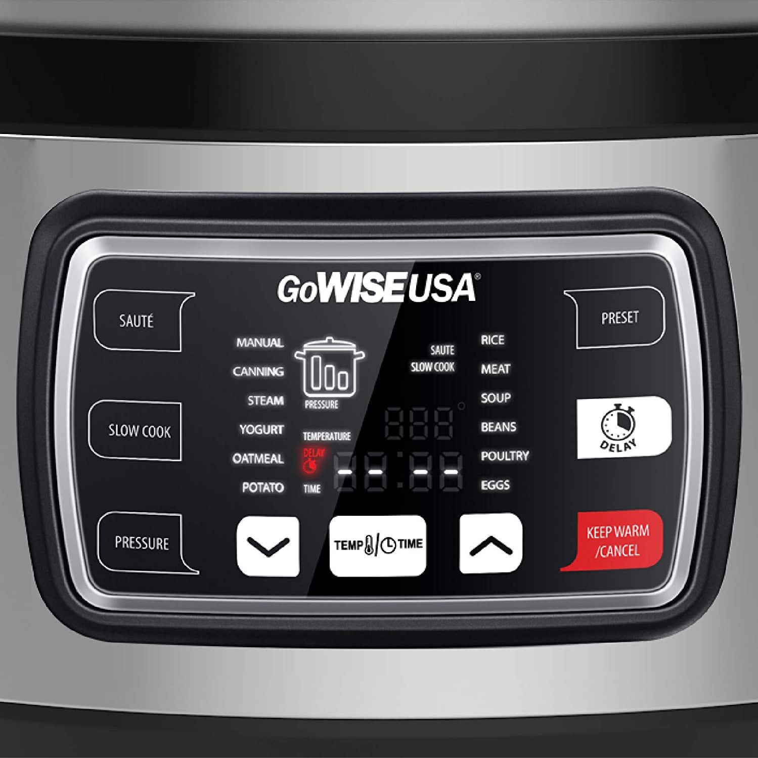 GoWise 12-in-1 Multi Functional 9.5 Qt Stainless Steel Pressure Cooker(Open Box)