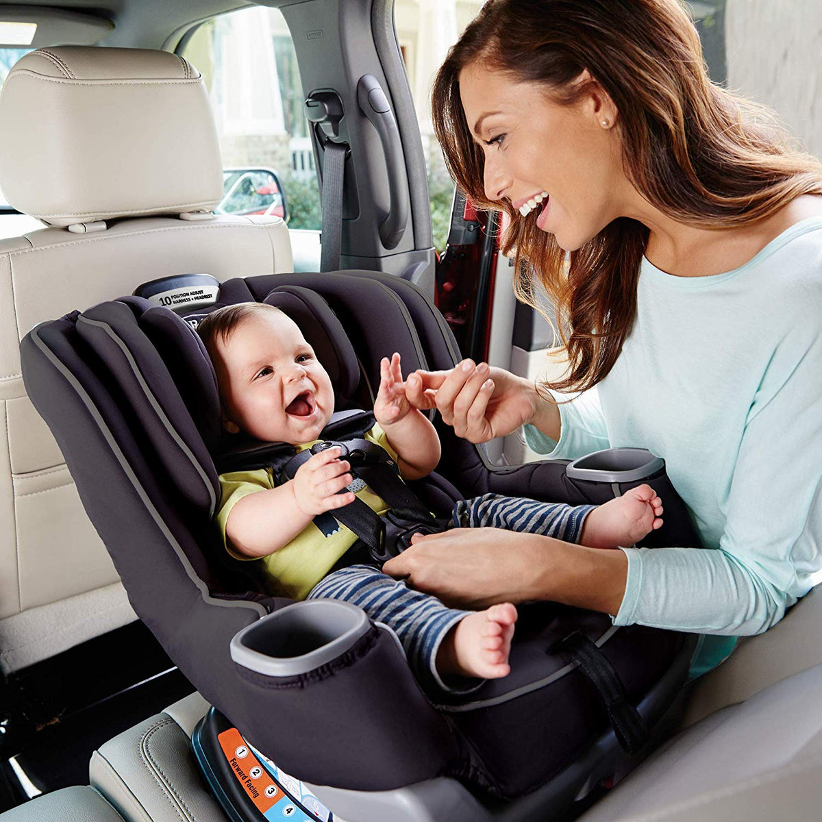 Graco Extend2Fit Convertible 3 in 1 Rear & Front Facing Car Seat/Booster, Garner